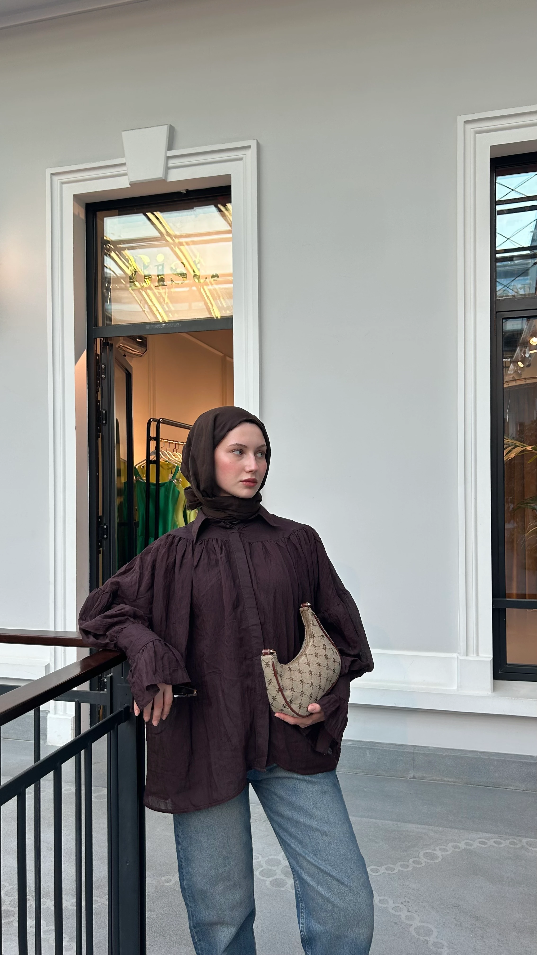 Dubai Pamuk Şal-Kakao