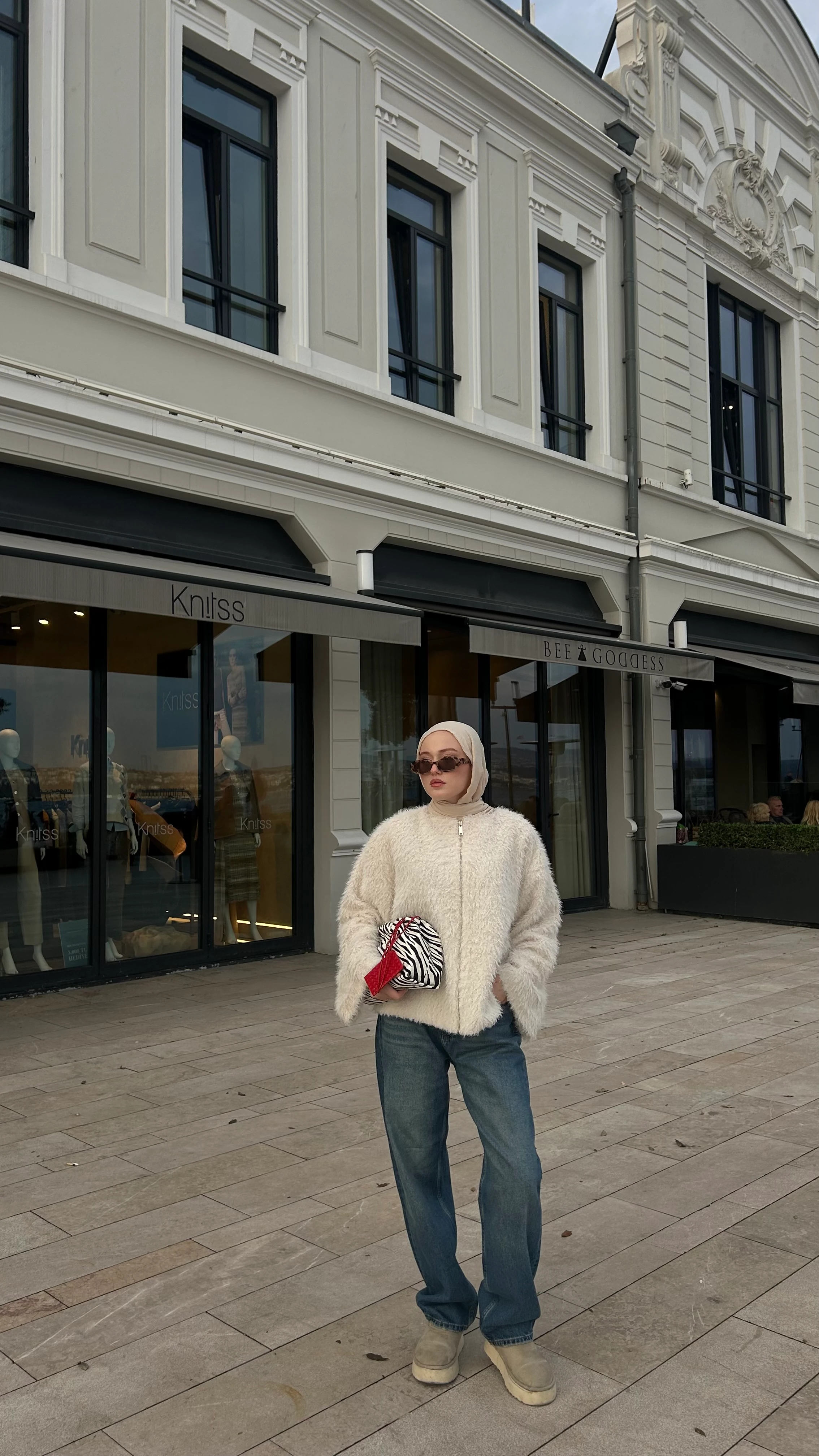 Gigi Peluş Ceket Bej