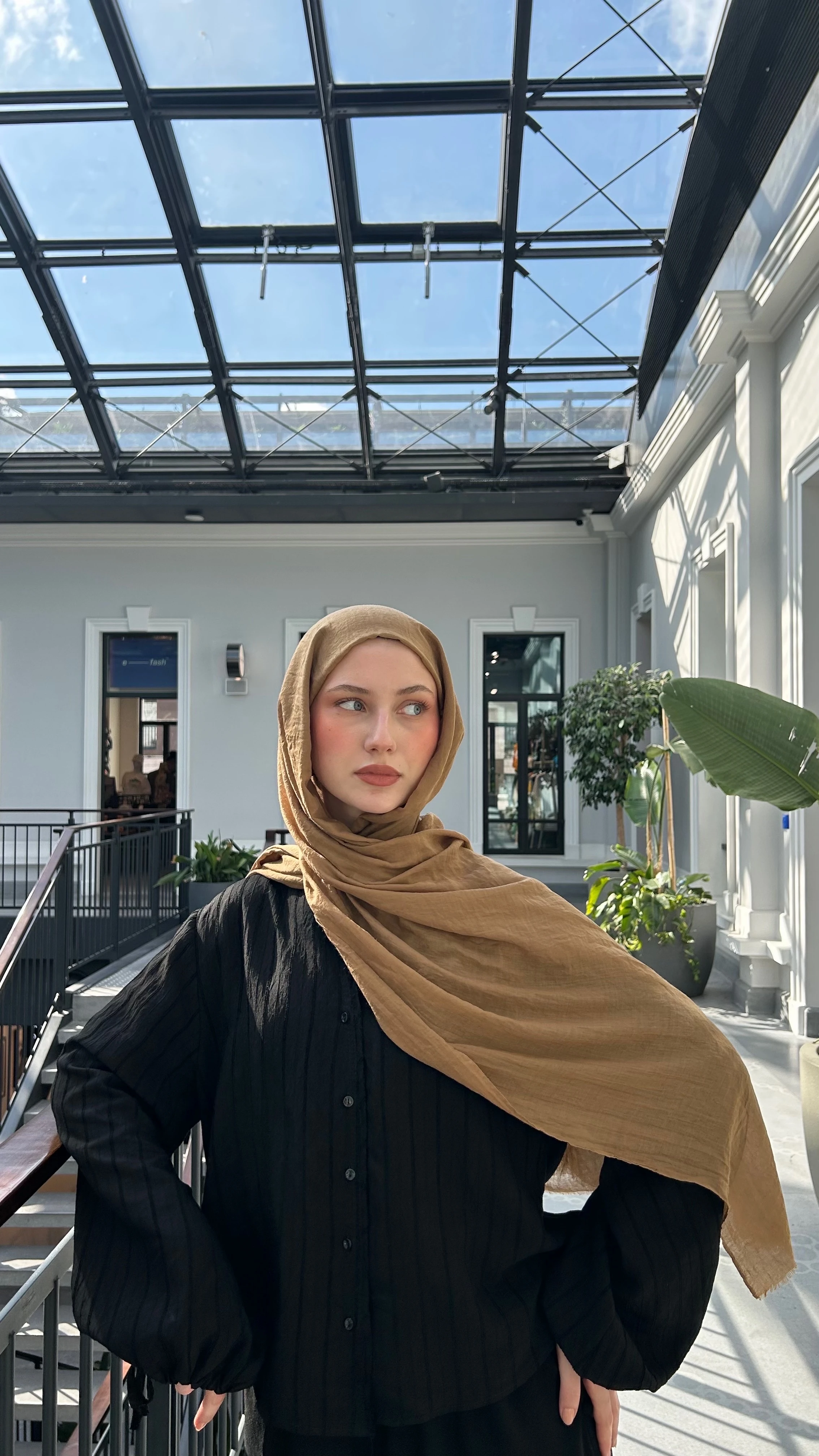 Dubai Pamuk Şal-Çöl Bronz