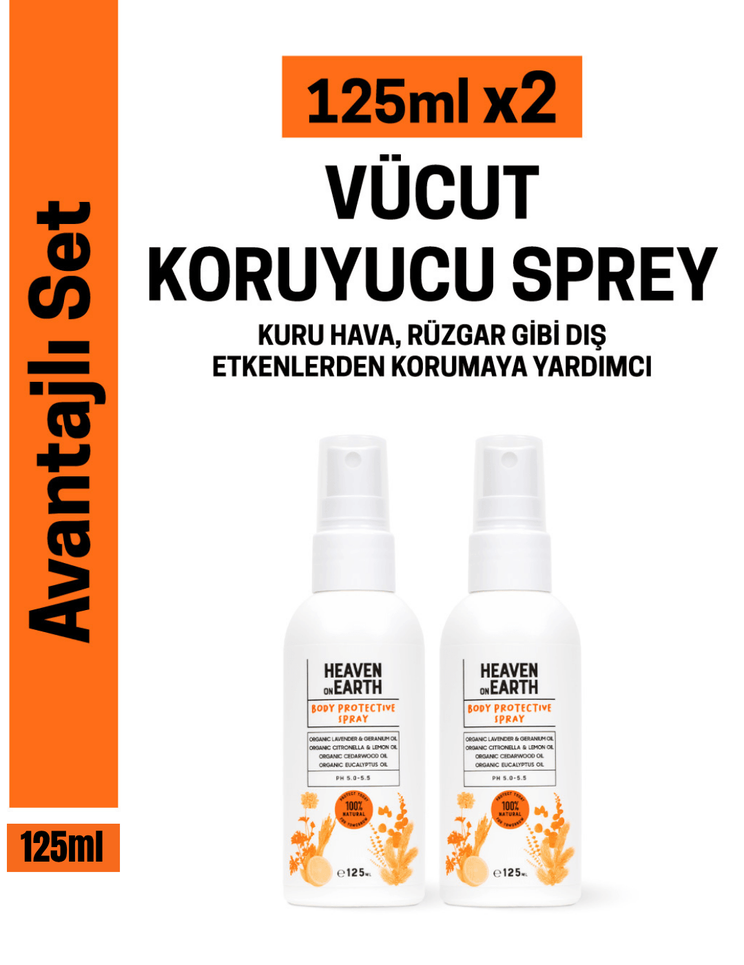 2'li Vücut Koruyucu Sprey