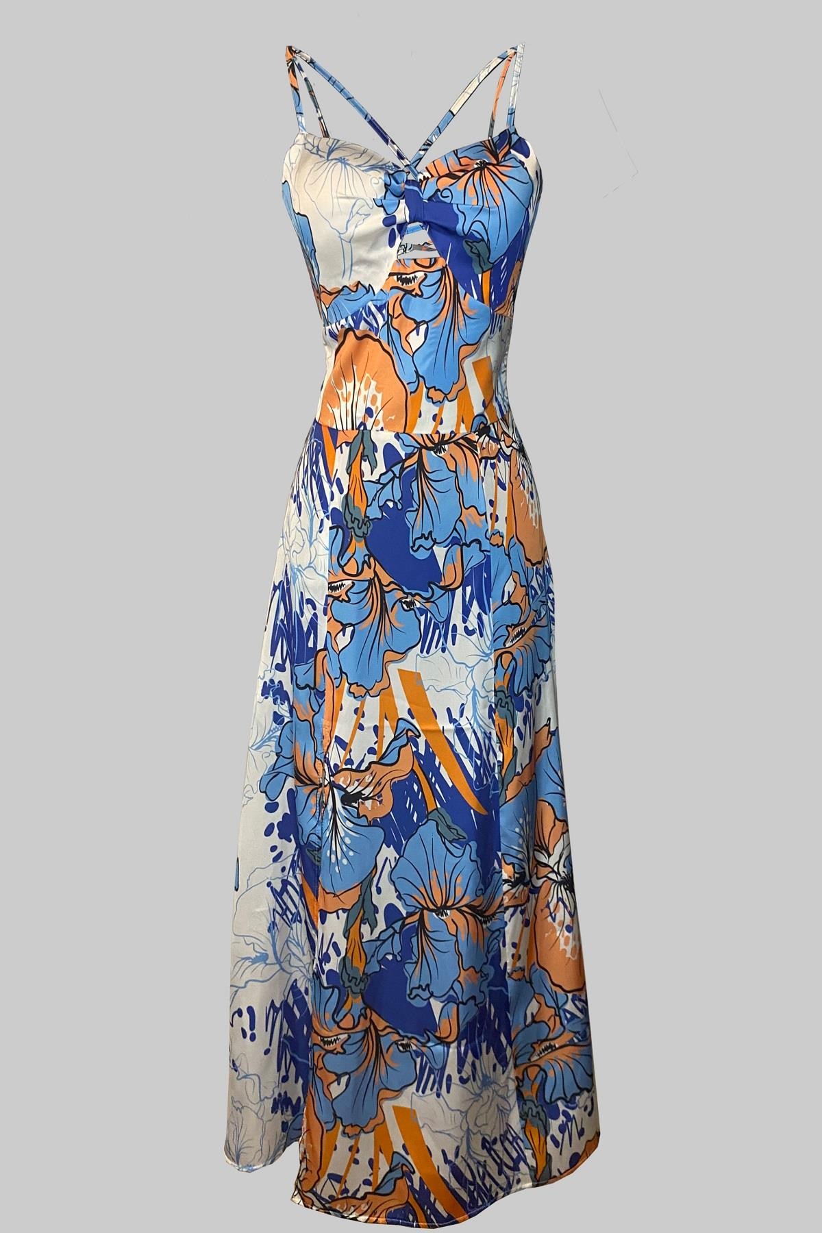 SOMMAR SOL BLUE FLORAL DRESS