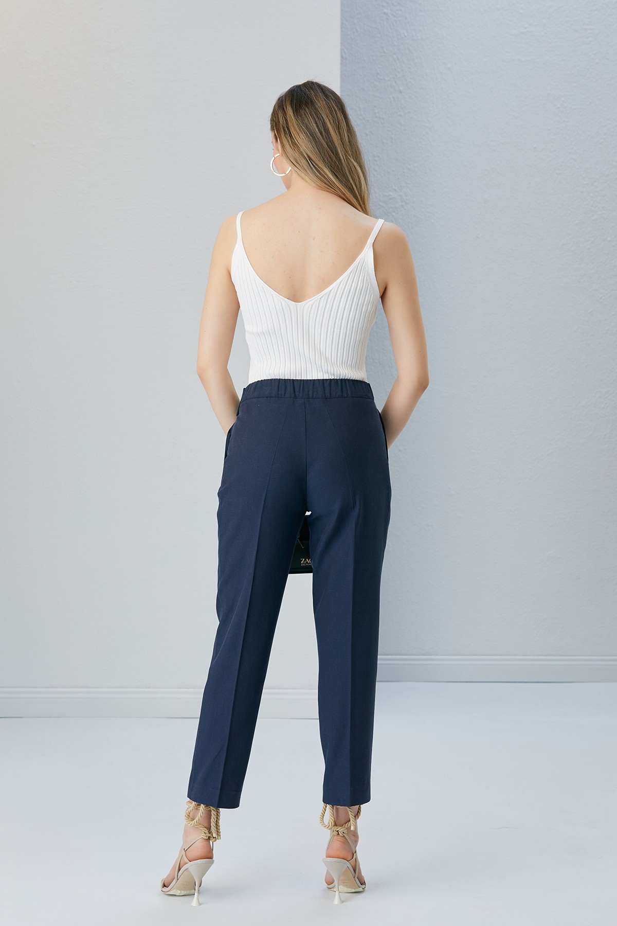 AİNA NAVY BLUE TROUSERS