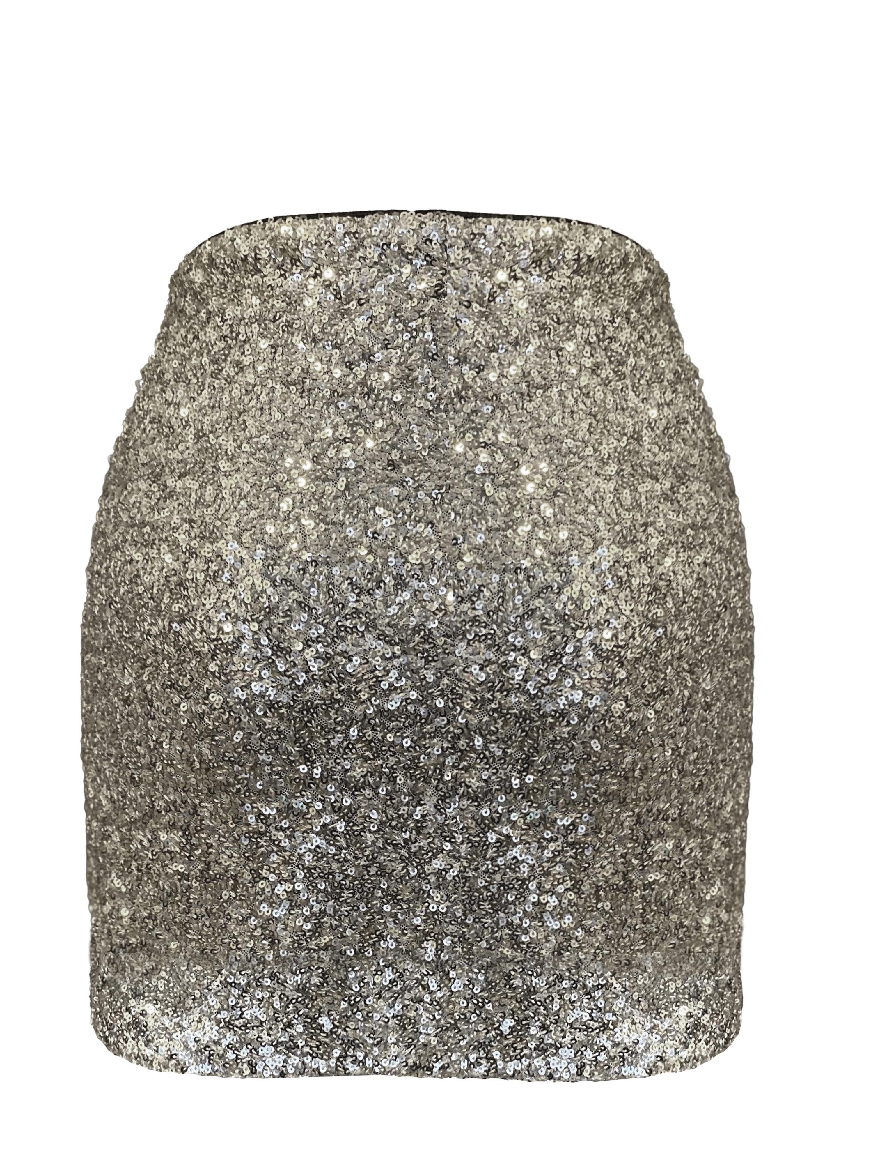 FEST SILVER MINI SKIRT