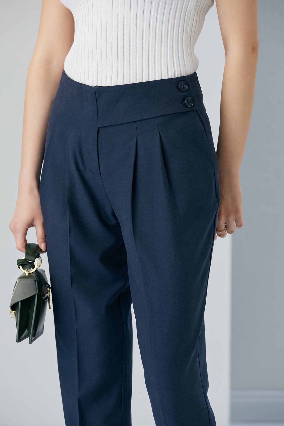 AİNA NAVY BLUE TROUSERS