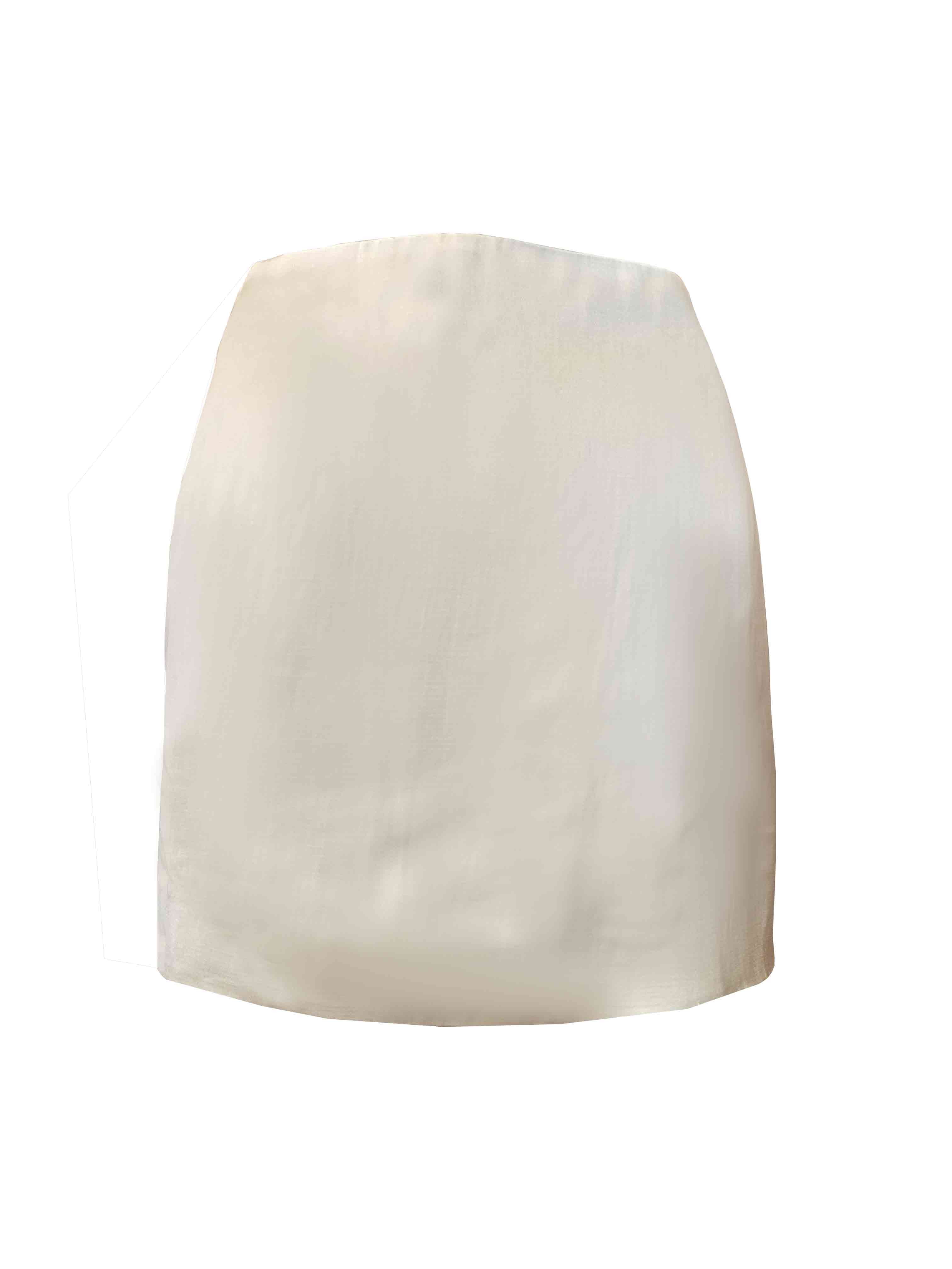 MÅNGSIDIGK KREM SKIRT