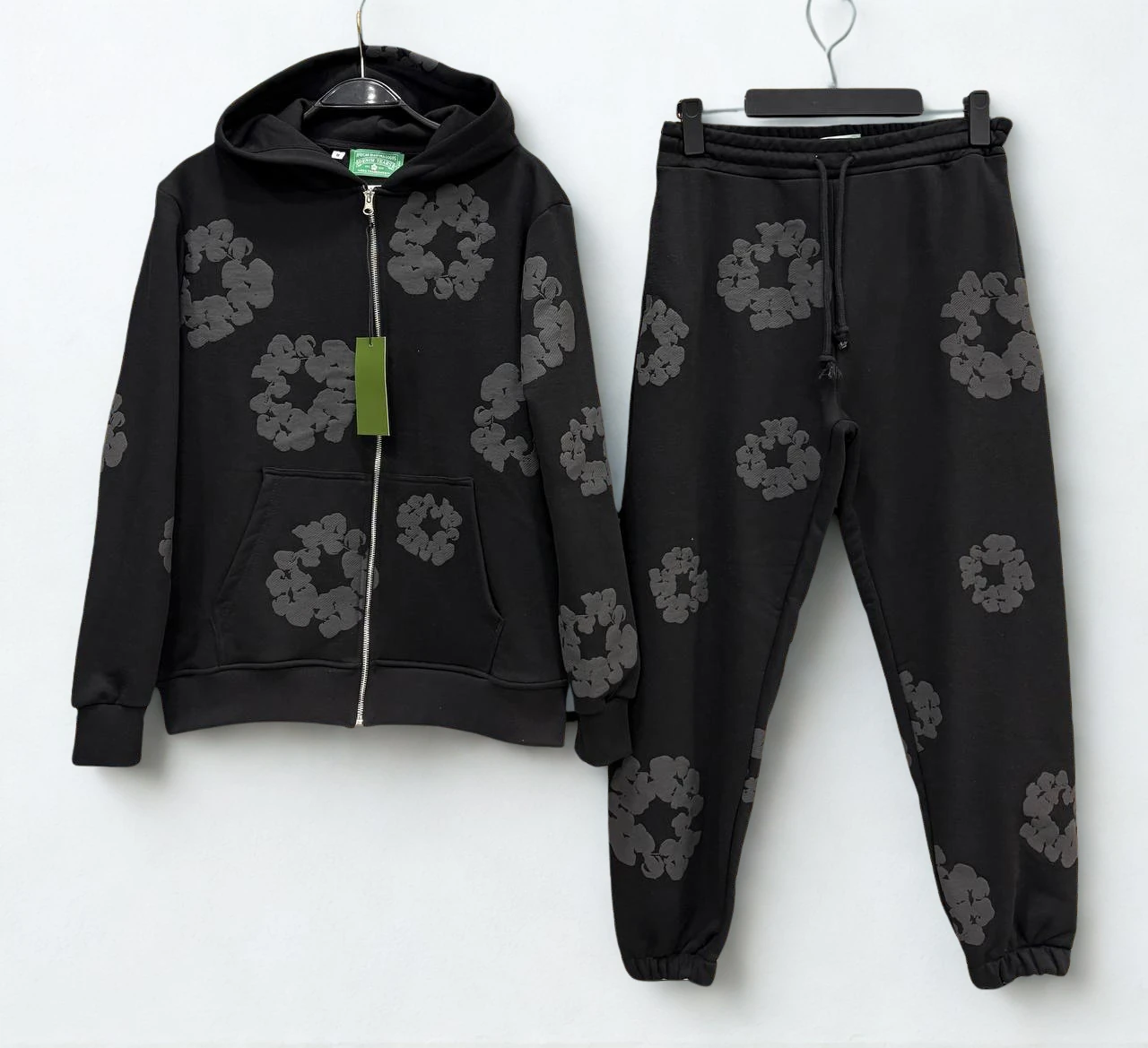Dnm Tears Zipper Tracksuit Black