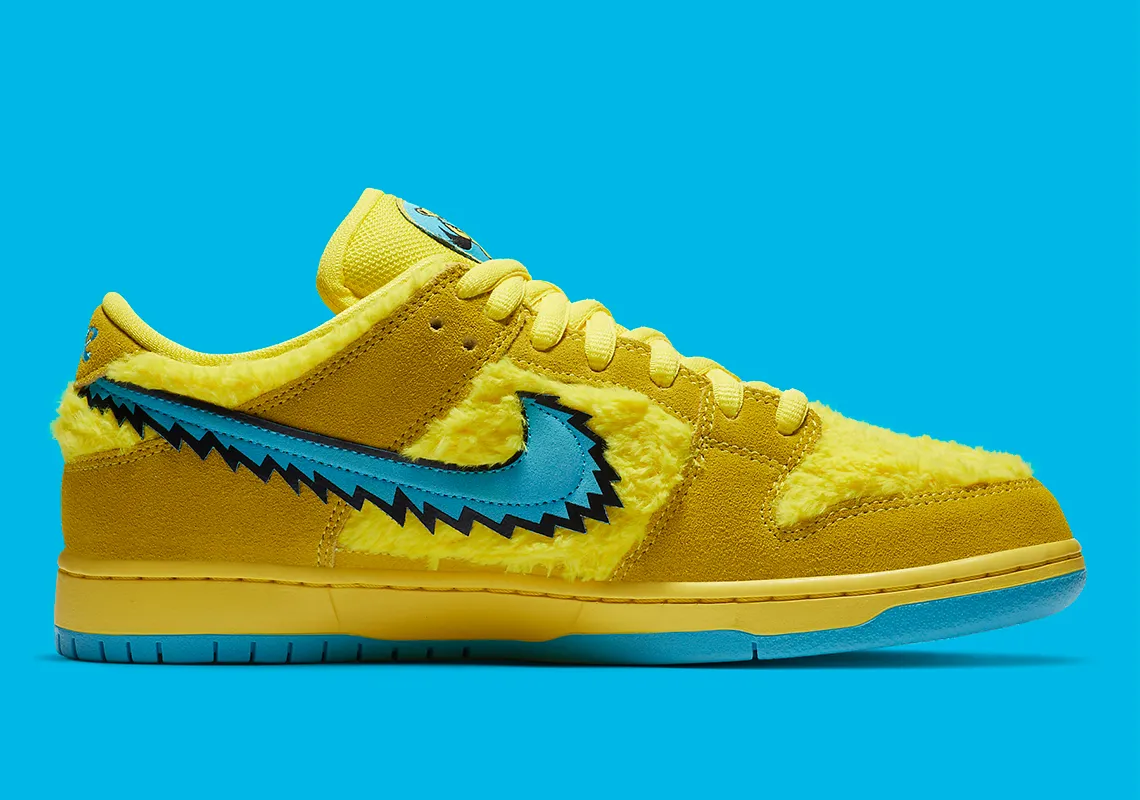  SB Dunk Low Grateful Dead Bears Yellow