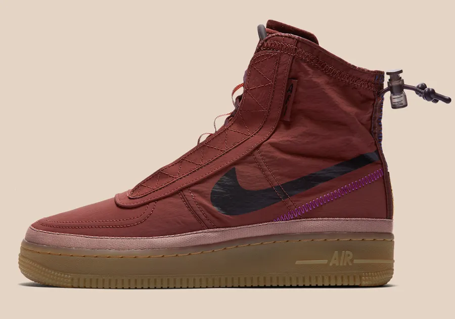 Air Force 1 Shell Maroon Uppers
