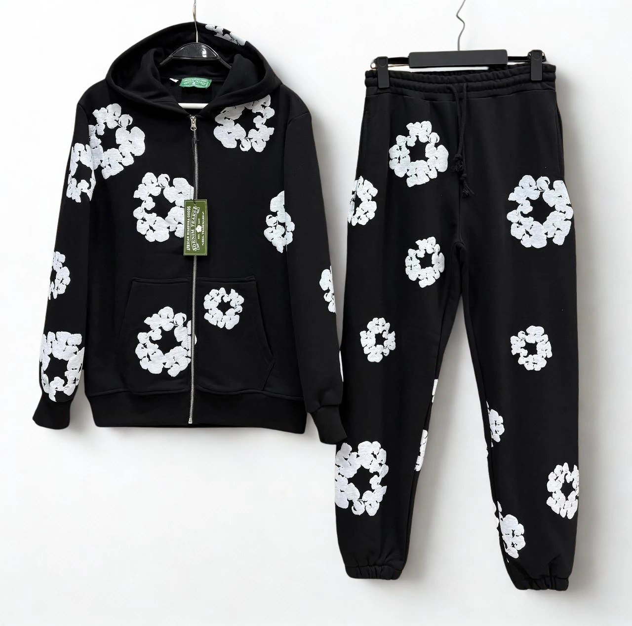 Dnm Tears Zipper Tracksuit Black