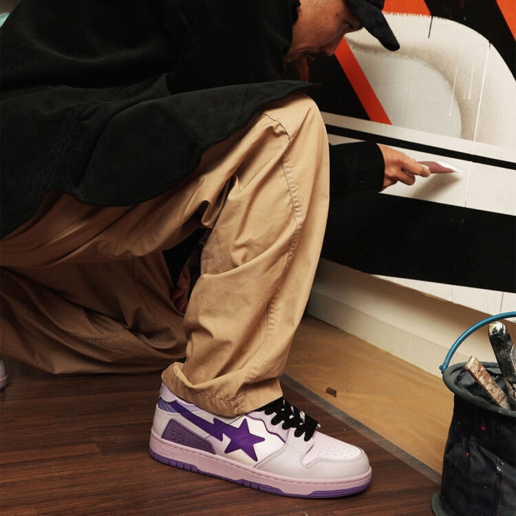 A Bathing Ape Bape Sk8 Sta Low Purple