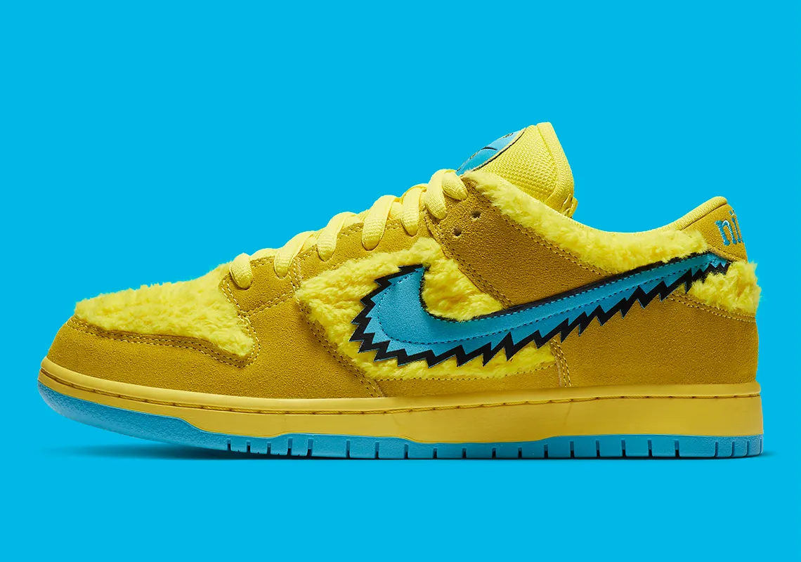  SB Dunk Low Grateful Dead Bears Yellow