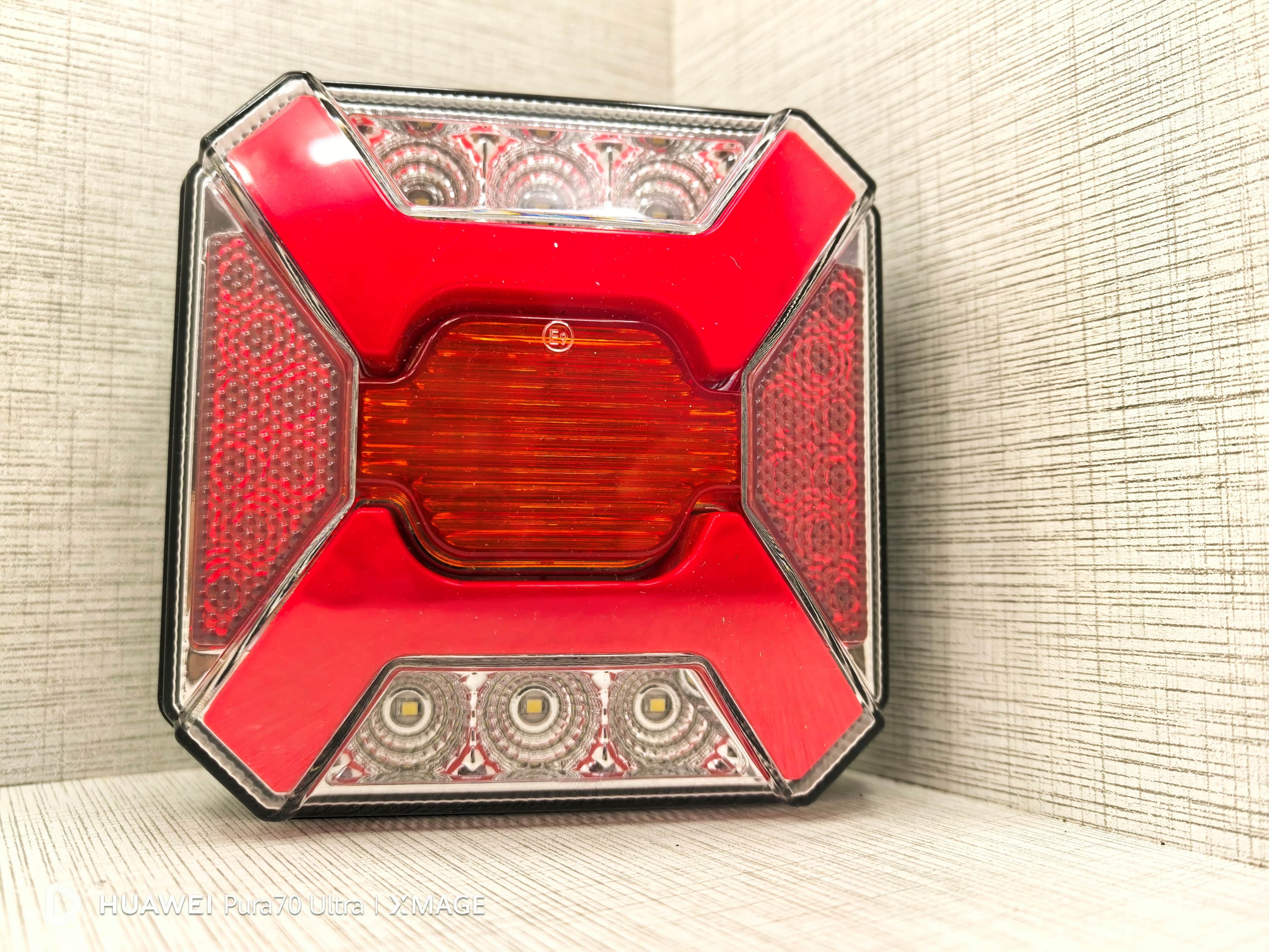 Neon LED Stop Lambası Kare Hamburger Angel Model 12-24V