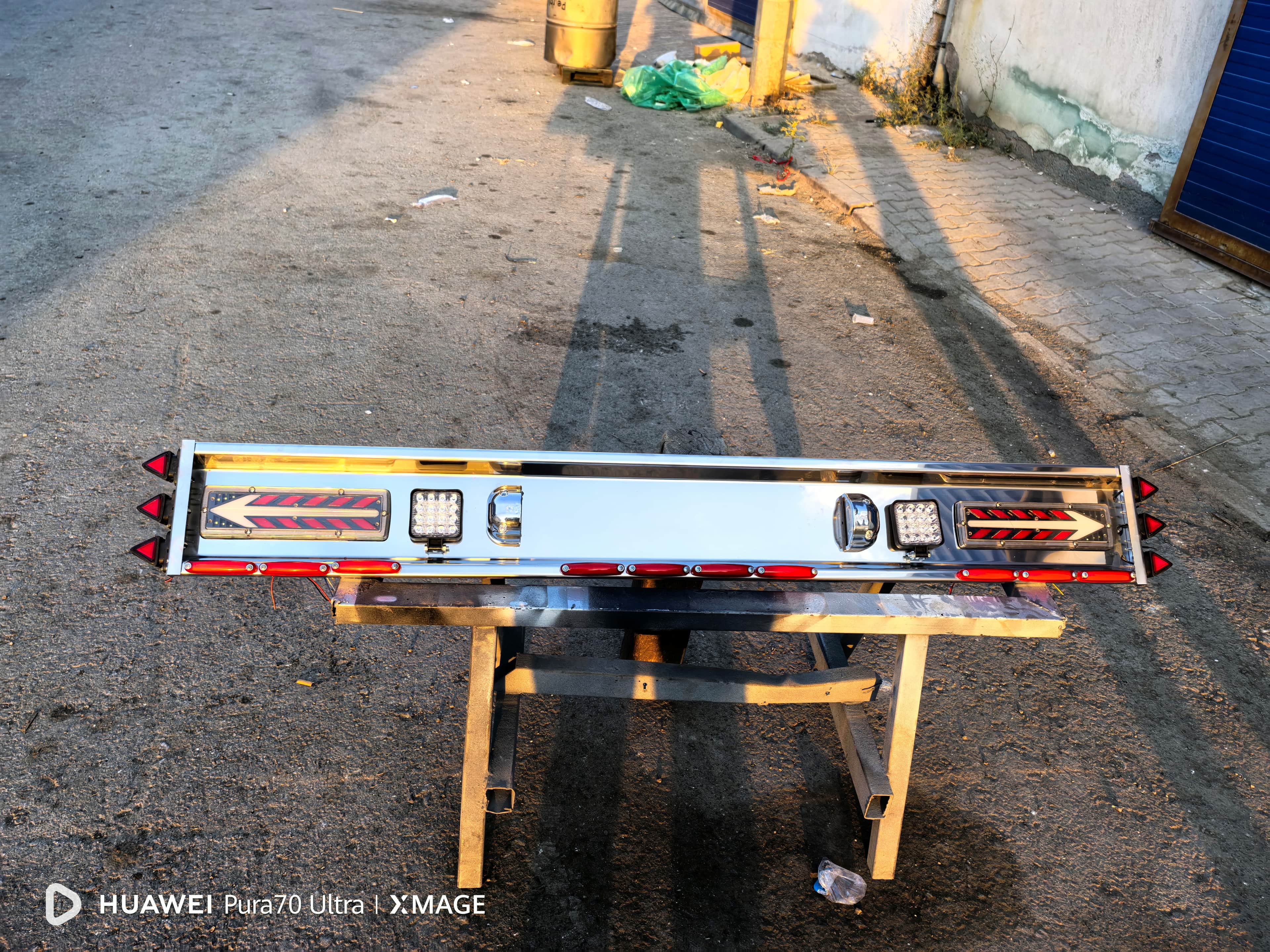 Hyundai H100 - Kia Bongo - Fiat Pratico - Anadol Pikap - Isuzu D-Max Pikap - Mitsubishi L200 - L300 Pikap - Uyumlu Krom Tampon Dolu Set (Tüm Lambalar Dahil)