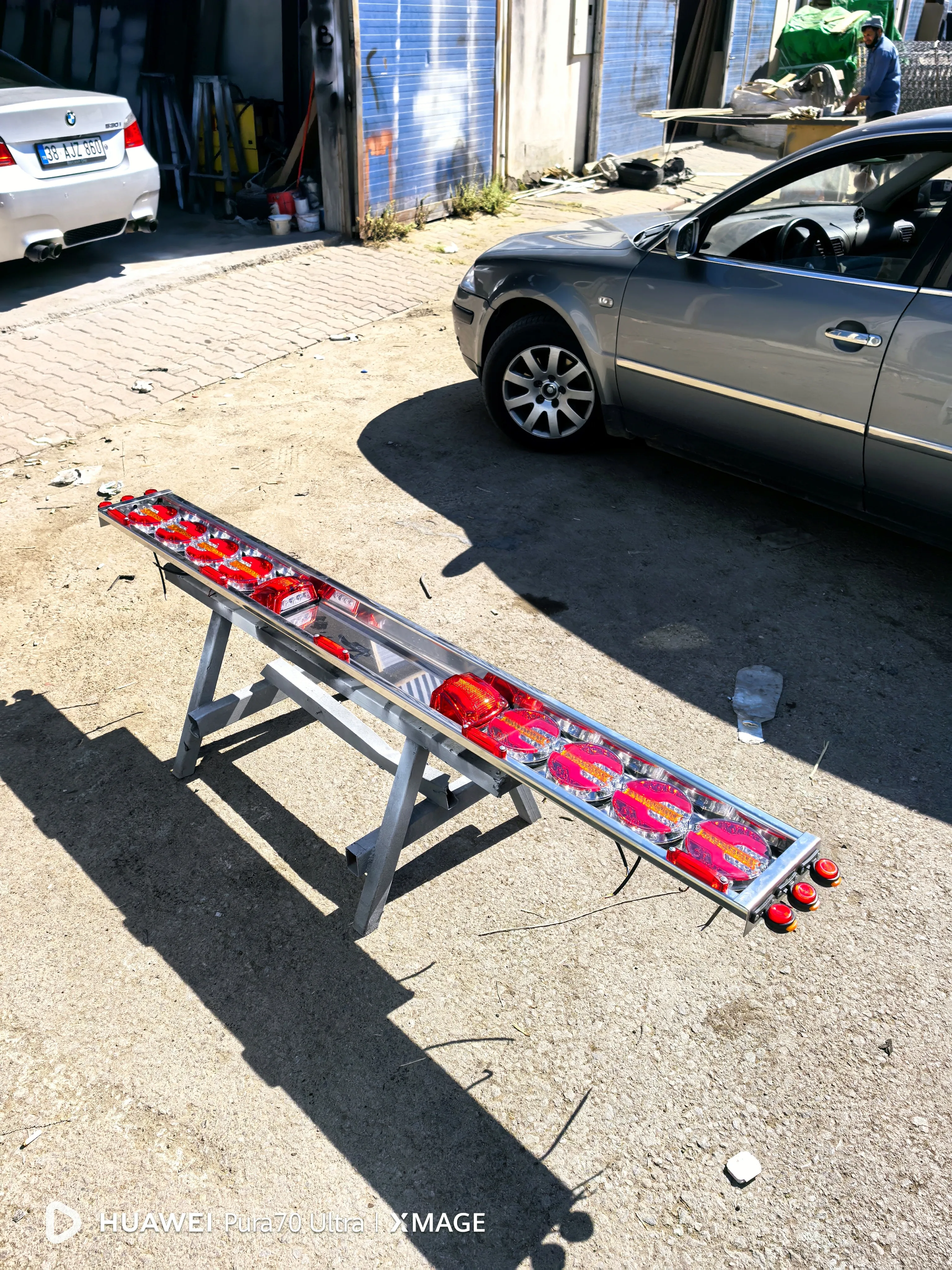 Ford Transit, Mitsubishi Fuso, Canter, Iveco Daily, Isuzu N-Wide, NPR Serisi Uyumlu Krom Tampon (Dolu Set Tüm Aydınlatma Ürünleri Dahil)