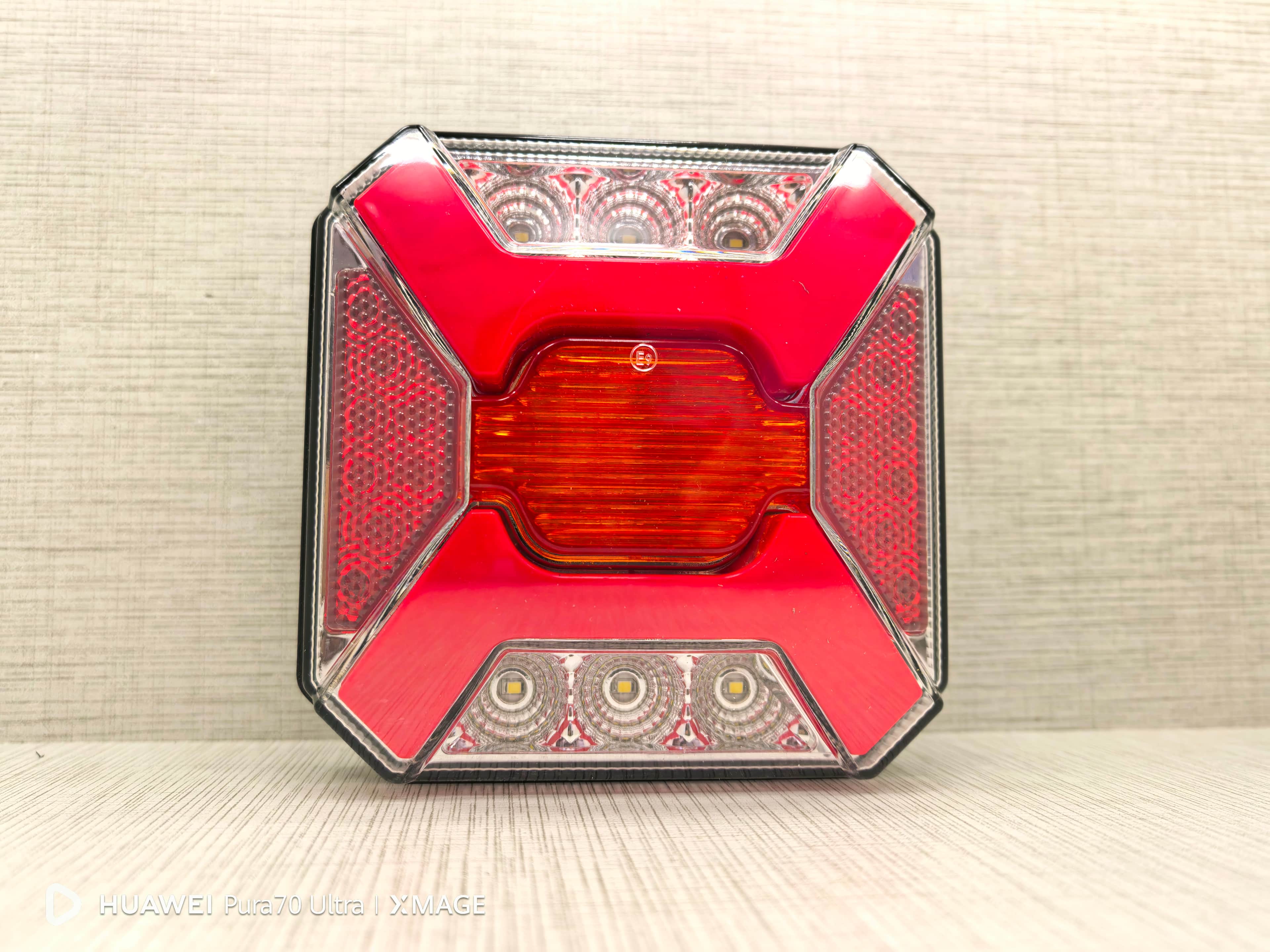 Neon LED Stop Lambası Kare Hamburger Angel Model 12-24V