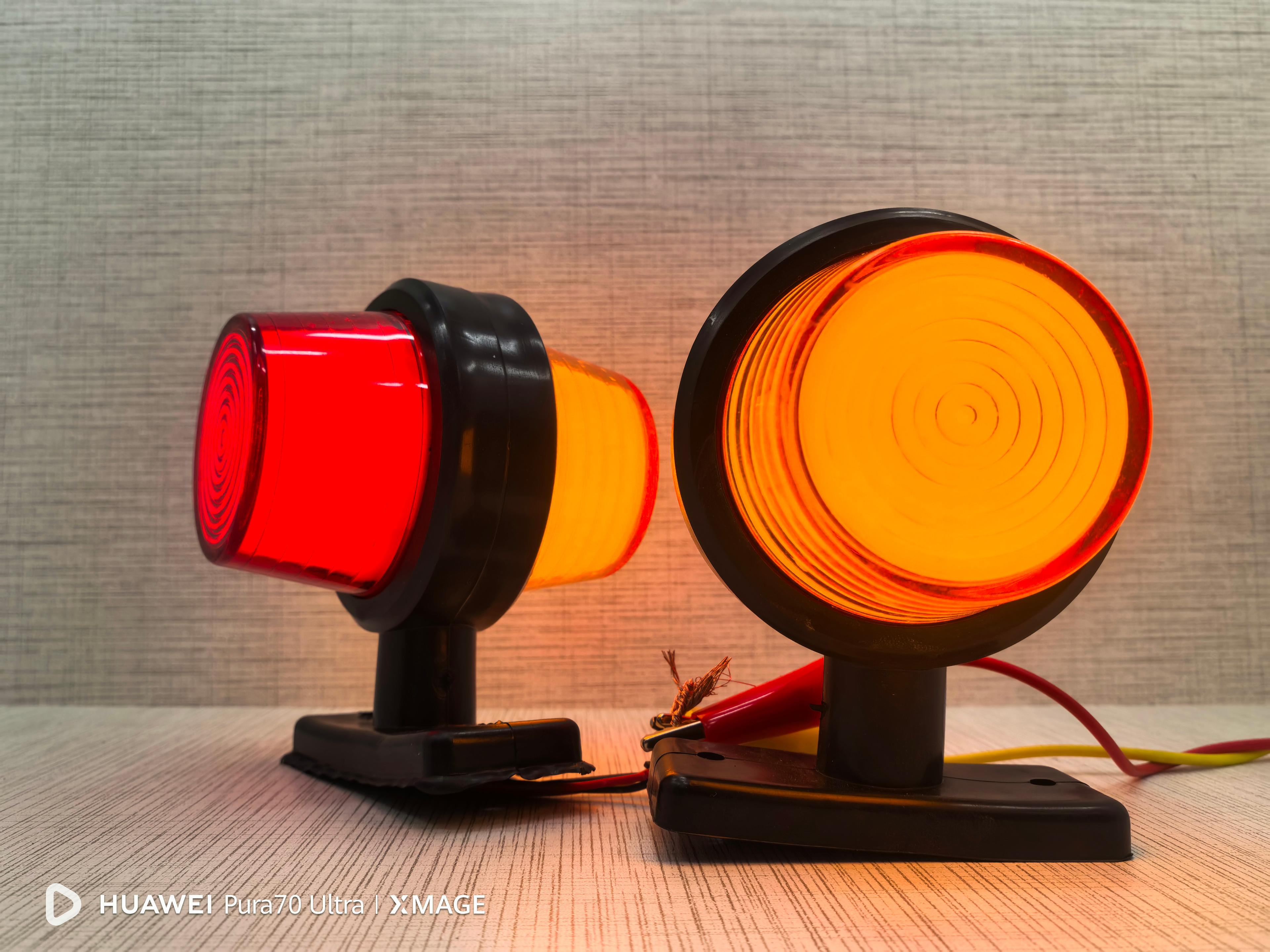 Neon Led Horpol Tipi Takoz Lamba Ayna Altı Küpe Lamba Sarı - Kırmızı 12-24V