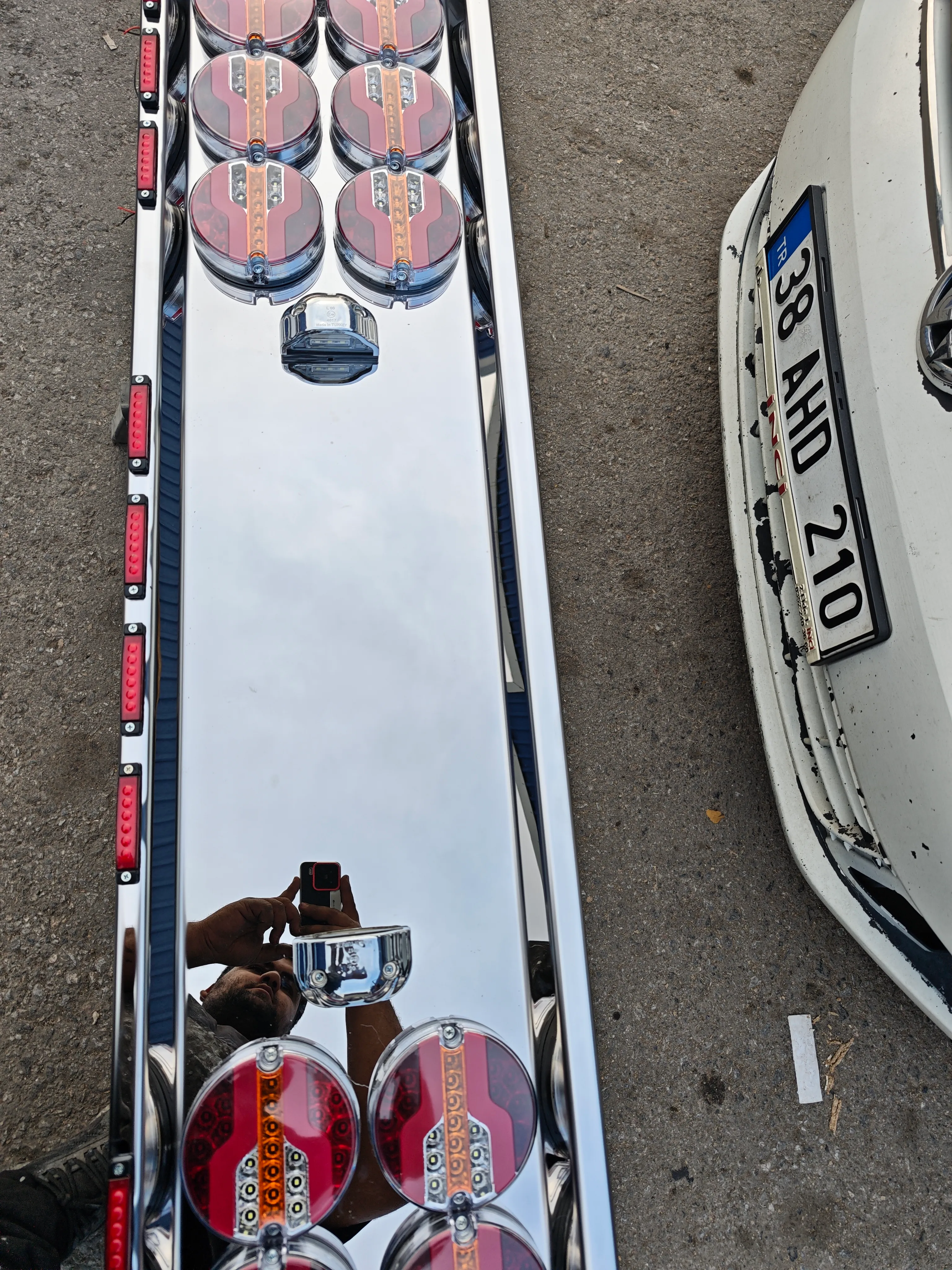 Hyundai H100 - Kia K2500 - Mitsubishi L300 Uyumlu Çiftli Krom Tampon (Tüm Aydınlatma Ürünleri Dahil)