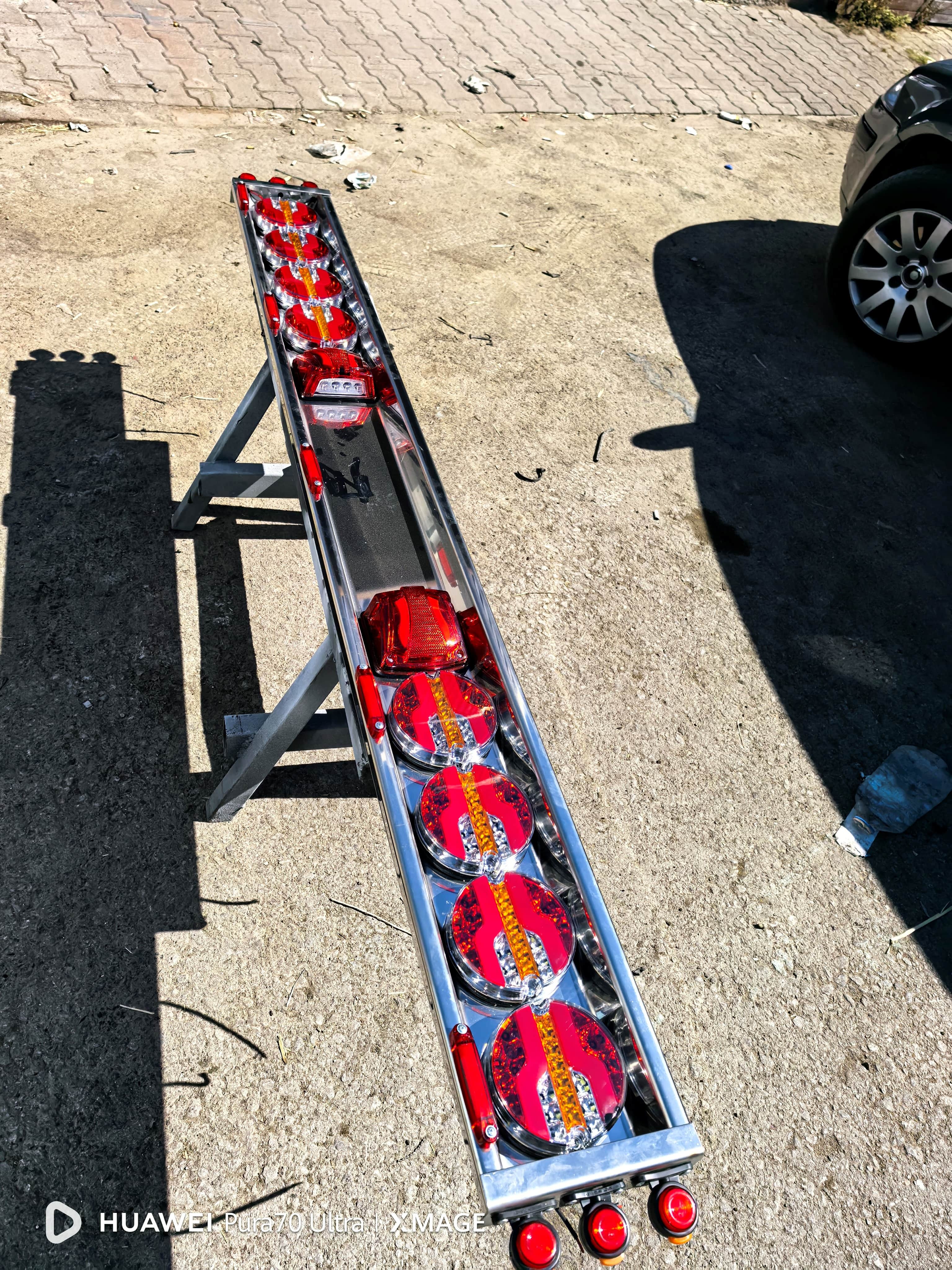 Ford Transit, Mitsubishi Fuso, Canter, Iveco Daily, Isuzu N-Wide, NPR Serisi Uyumlu Krom Tampon (Dolu Set Tüm Aydınlatma Ürünleri Dahil)