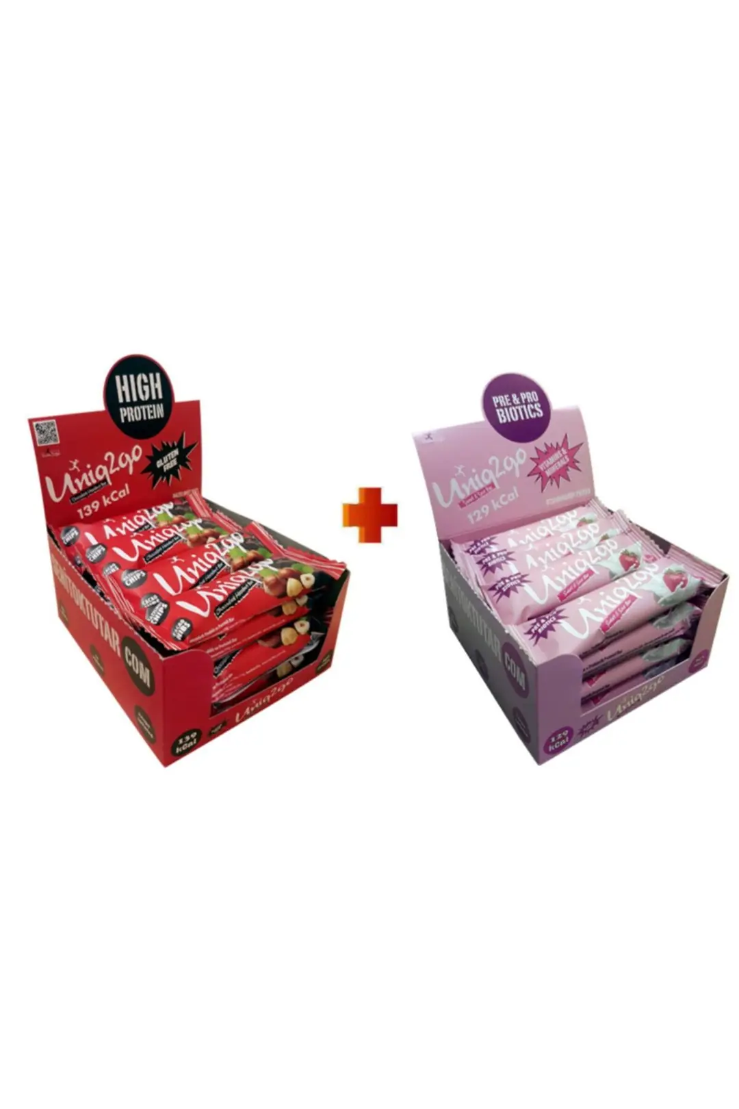 Chocodark Fındıklı Bitter 16 Tatlı Ekşi Pre-probiyotik 16 Toplam 32 Adet 38g.protein Bar