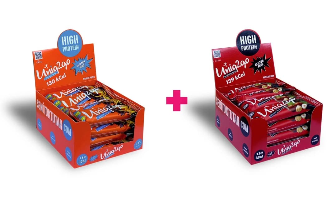 ChocoLight Portakallı Proteinli Bar 40g 16 adet Chocodark Fındıklı Proteinli Bar 38g 16 adet (32 Adet)