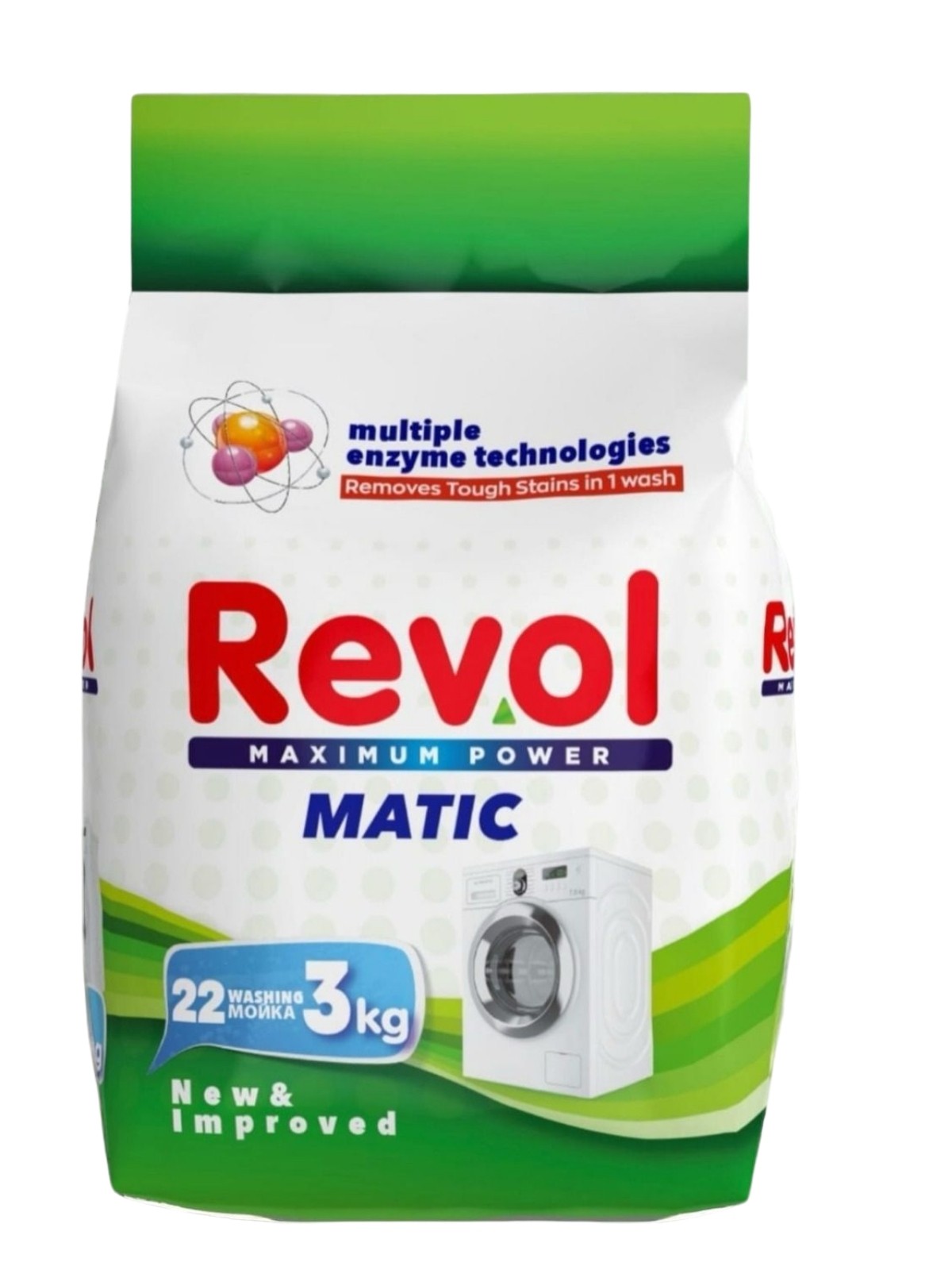 Revol Matik Toz Deterjan Beyaz Ve Renkli 51 Yıkama 3 kg