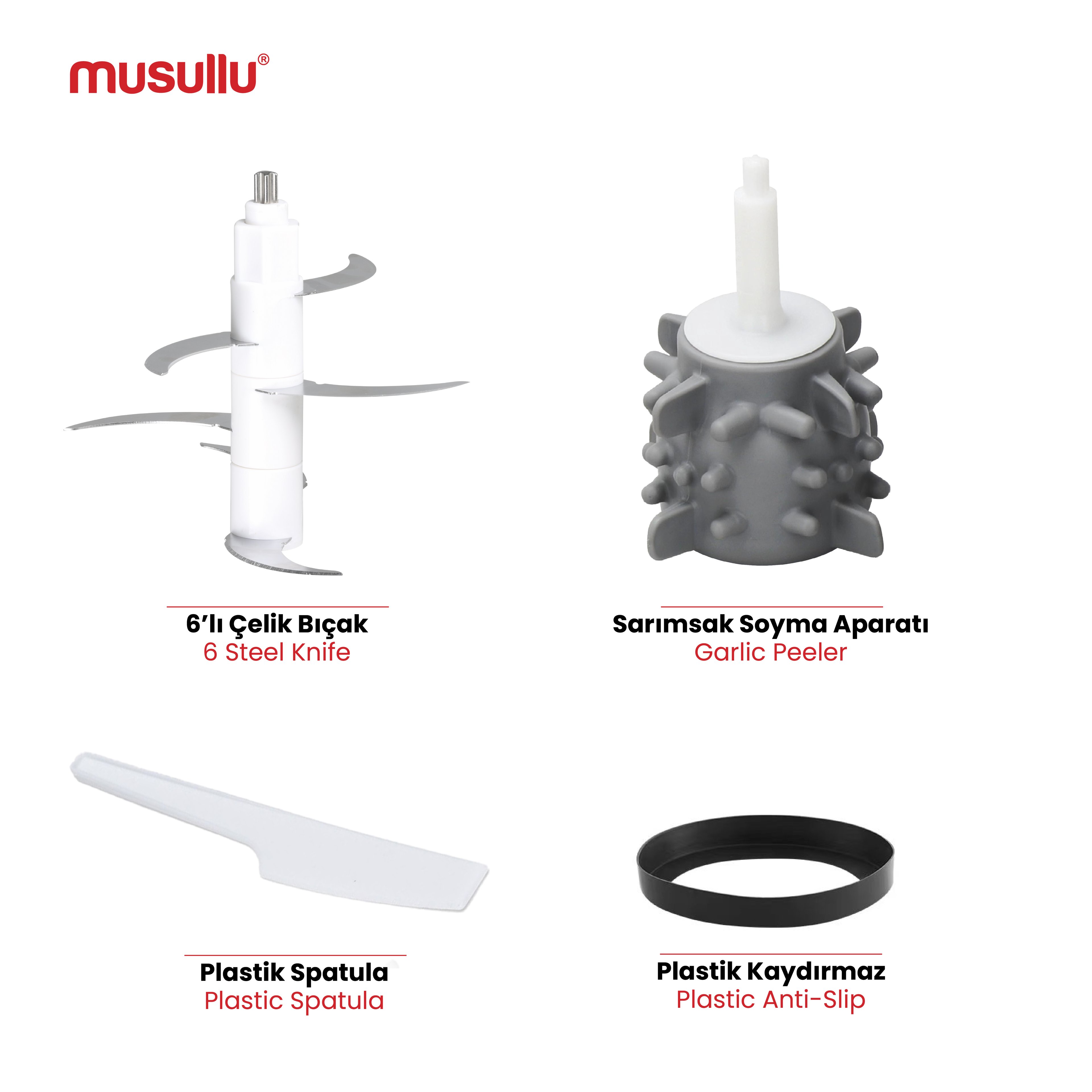 MUSULLU RONDO DOĞRAYICI - 3 Litre (Rendeli)