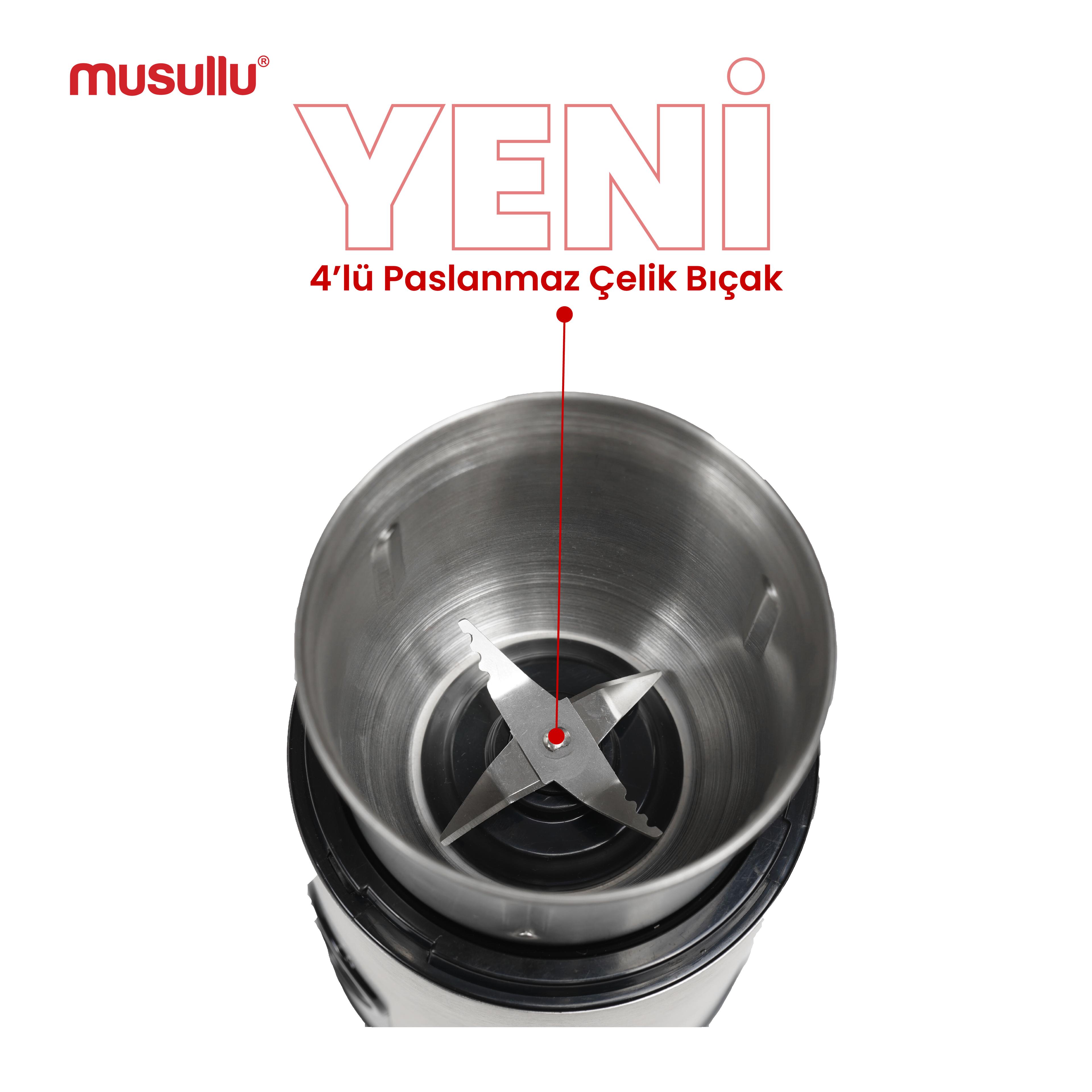 Musullu MSL-1003 Kahve Ve Baharat Öğütücü 200W