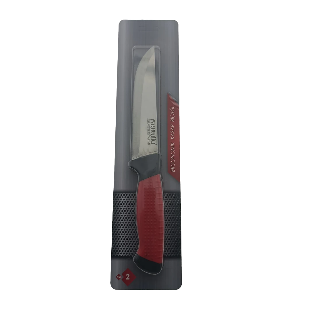 Musullu Bıçak Çift Renkli Kasap Bıçağı No:2