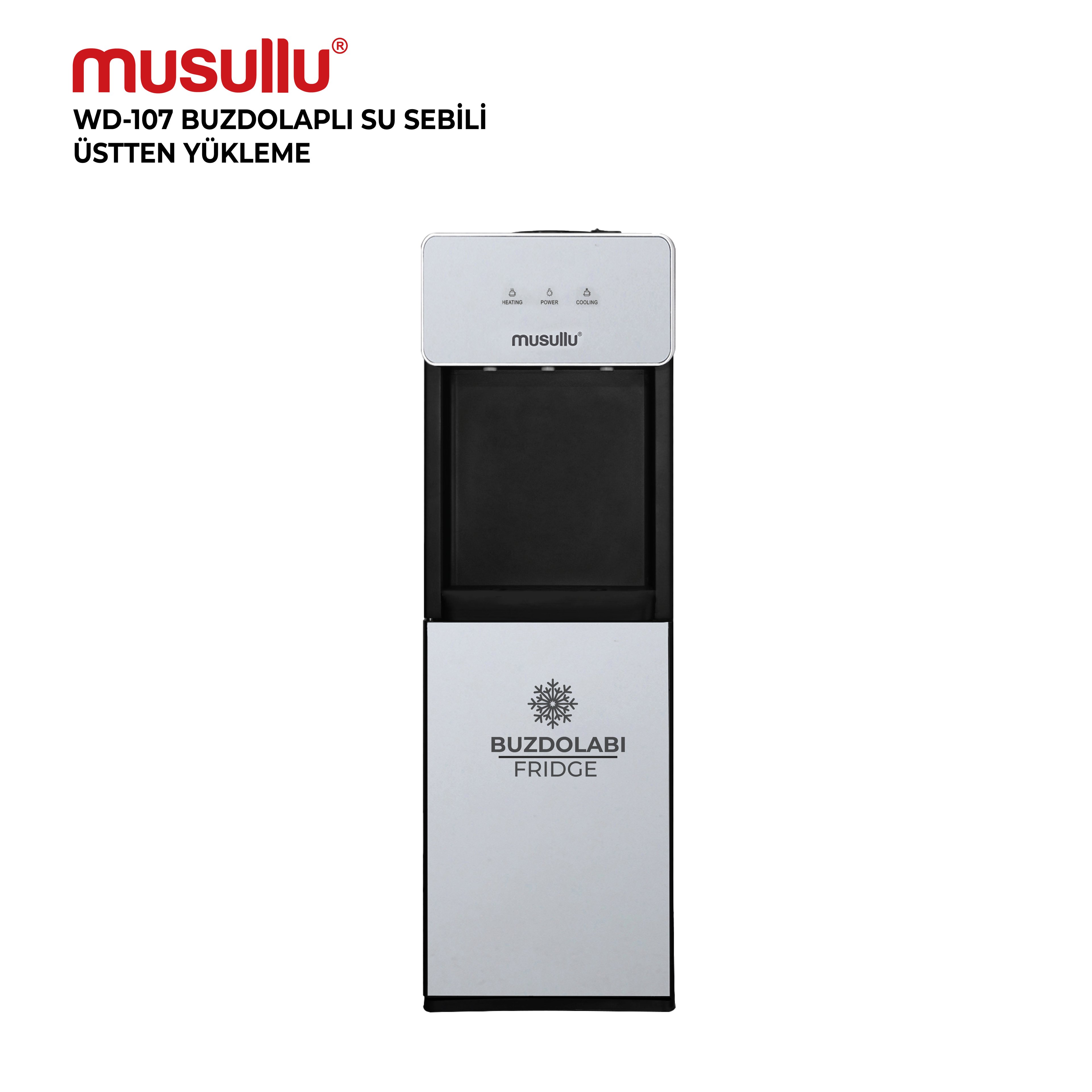 MUSULLU BUZDOLAPLI SU SEBİLİ WD-107