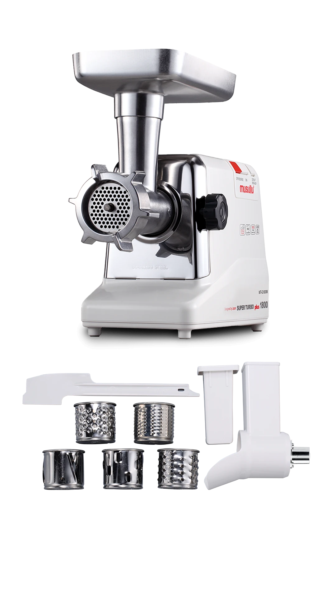 Musullu 1800w Rende Setli Et Kıyma Makinesi