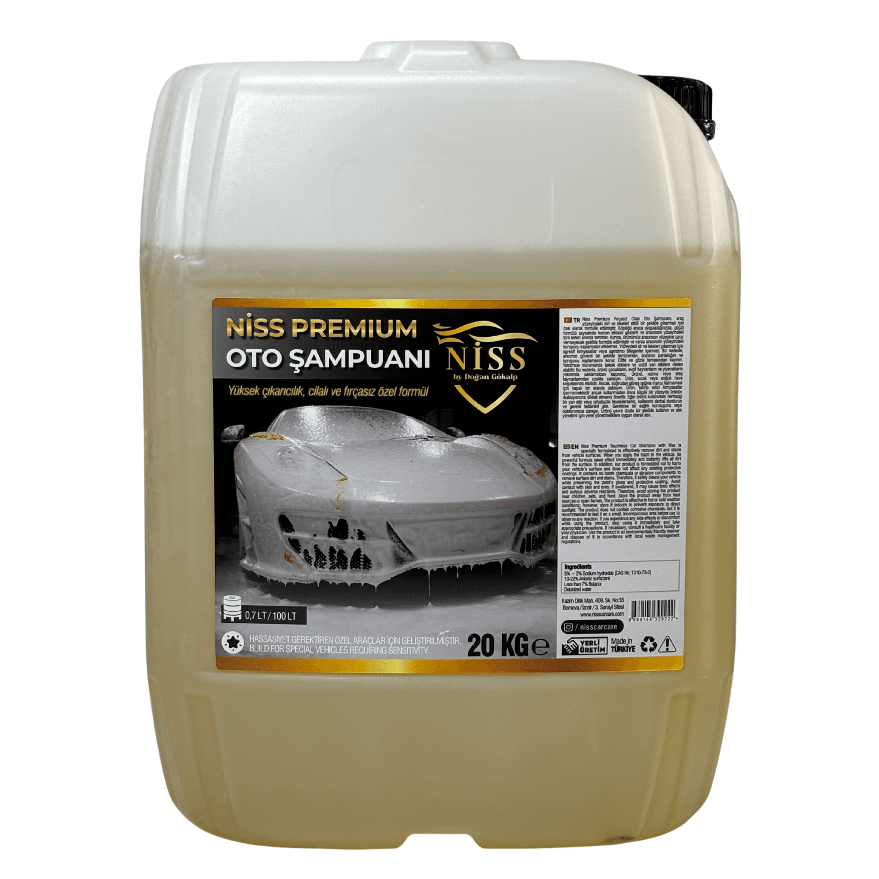 NİSS Premium Şampuan 20L