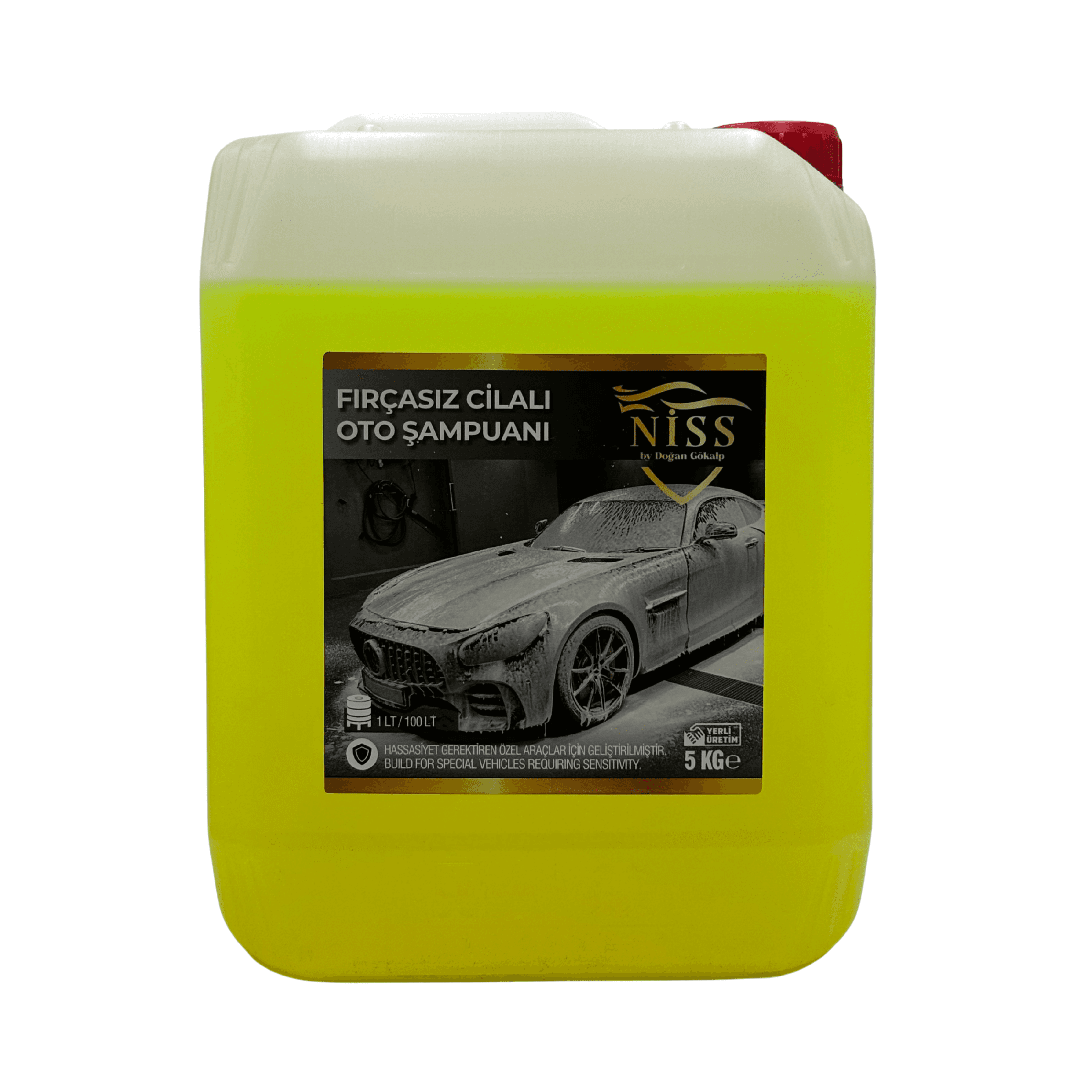 Fırçasız Cilalı Oto Şampuanı 5L
