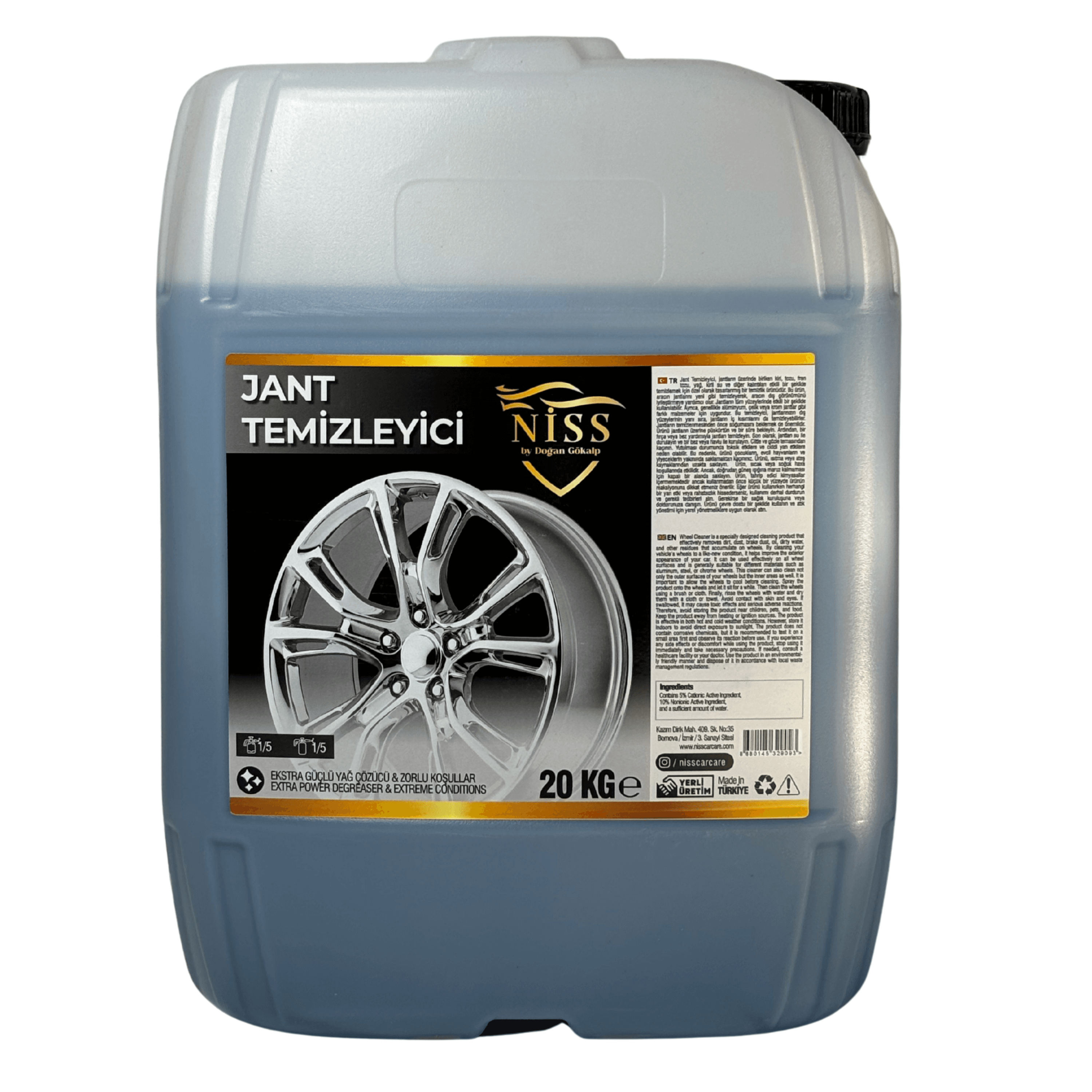 Jant Temizleyici Ve Parlatıcı 20L
