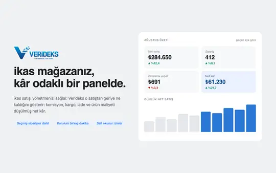 Verideks ekran görüntüsü 1