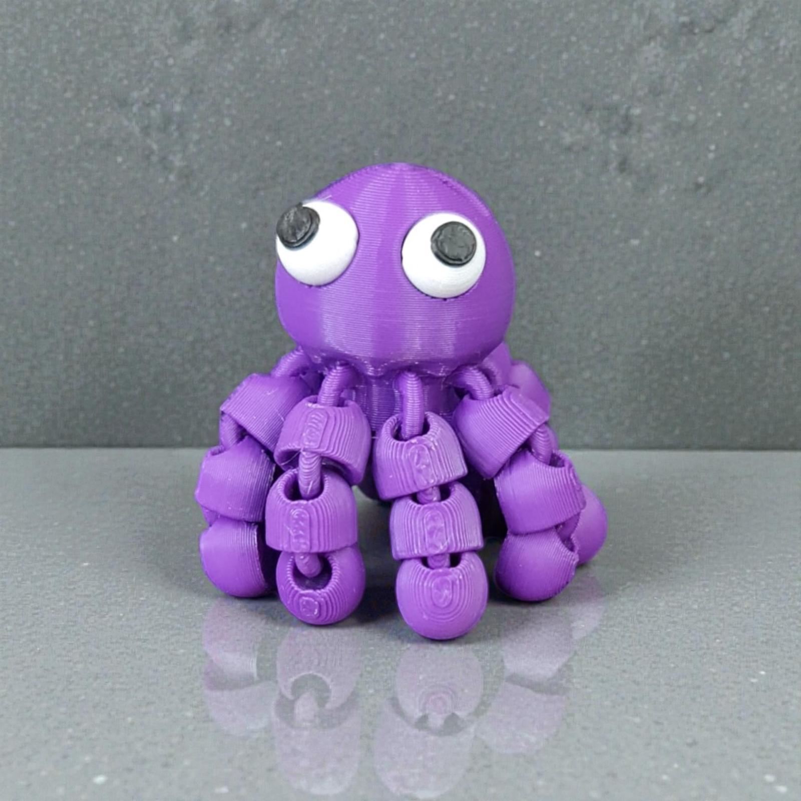 Ahtapot Flexi Anahtarlık - Mor