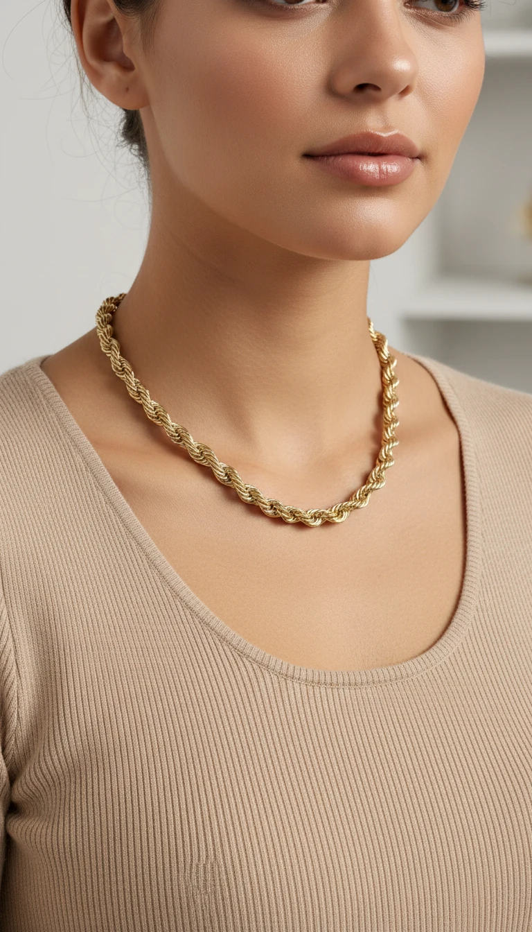 Altın Rengi Burma Kolye