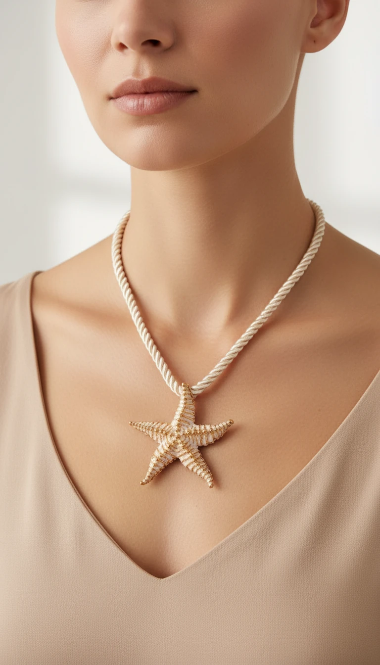 Deniz Yıldızı Motifli Kolye