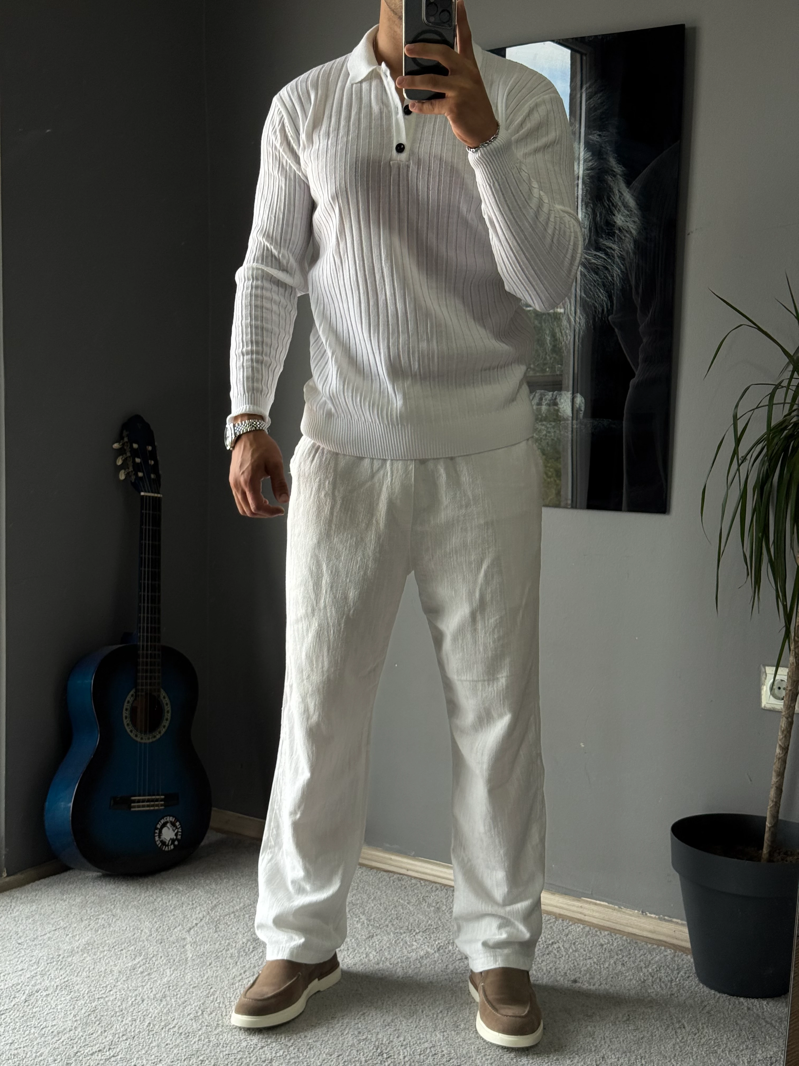 LAM beyaz Kazak/Triko