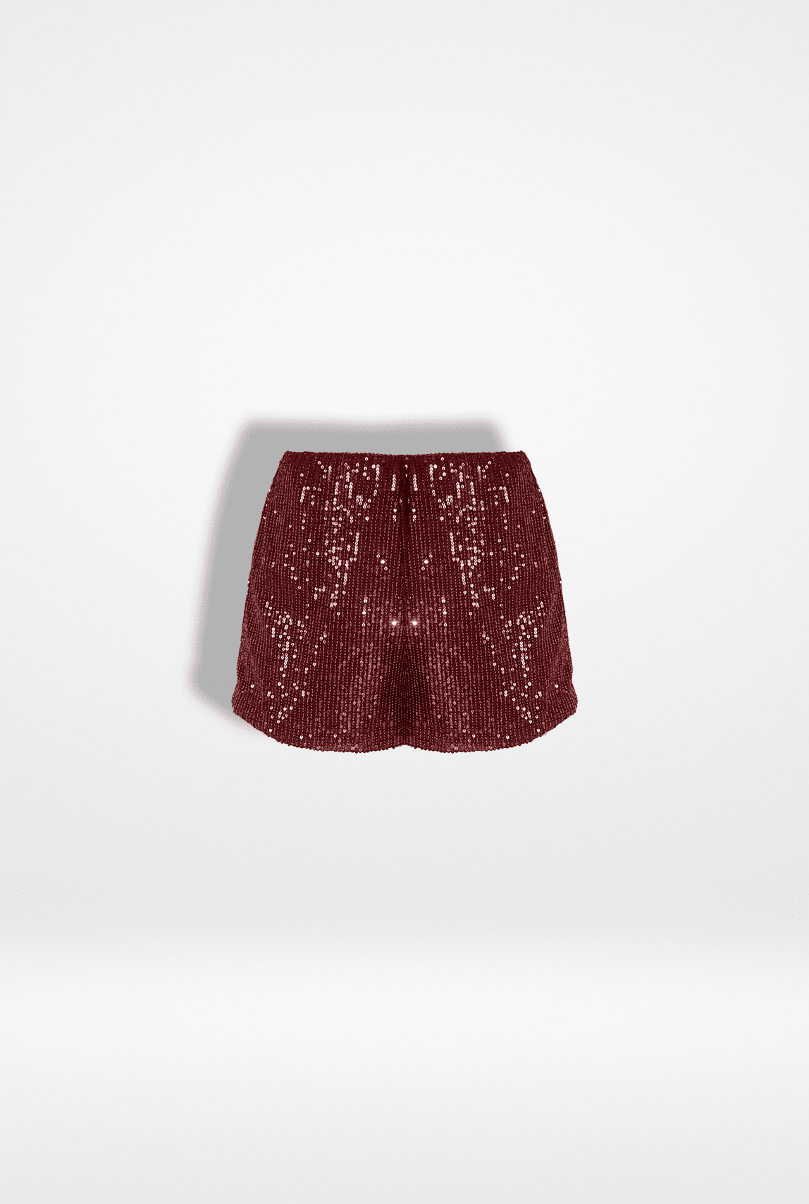 Bordo Pul Payet Şort 