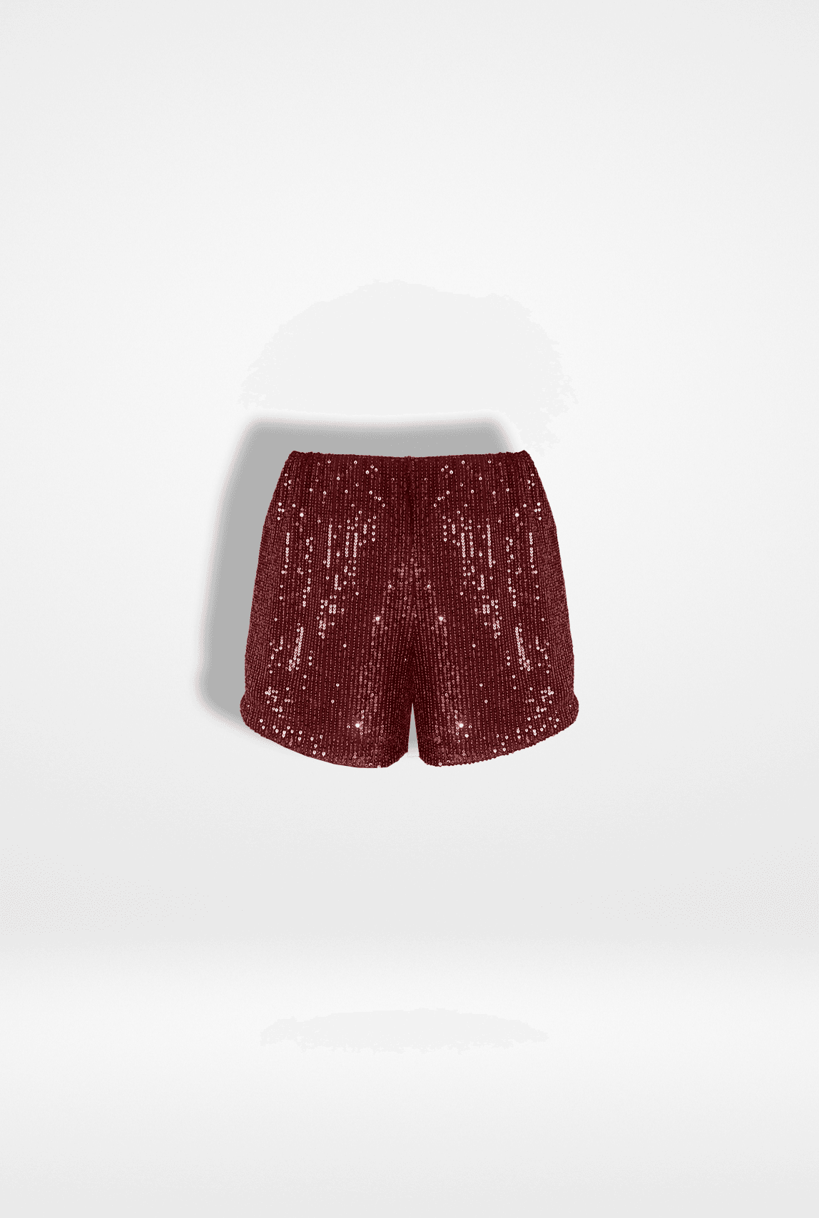 Bordo Pul Payet Şort 