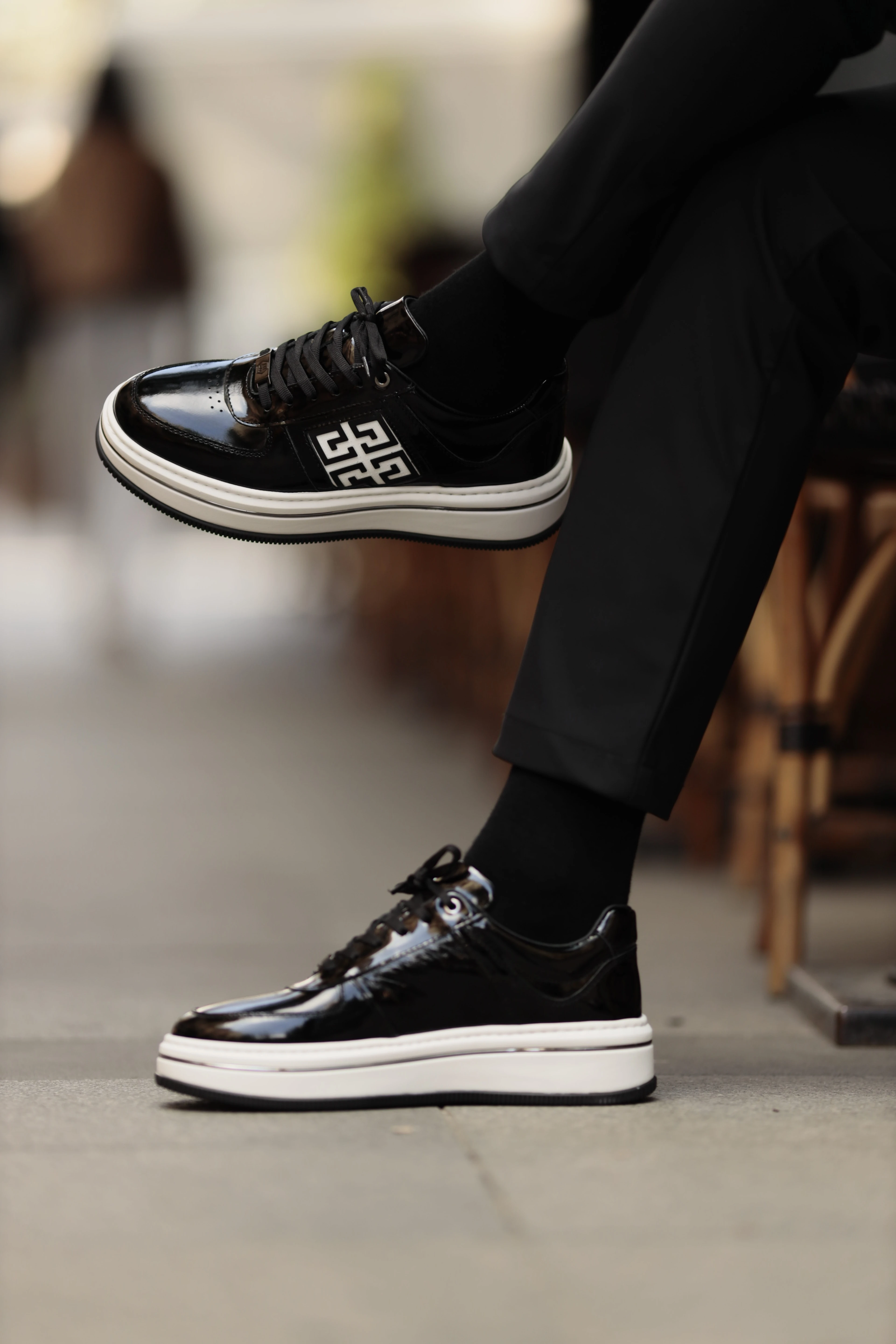 Matias Model İthal Taban Hakiki Deri Sneaker Ayakkabı