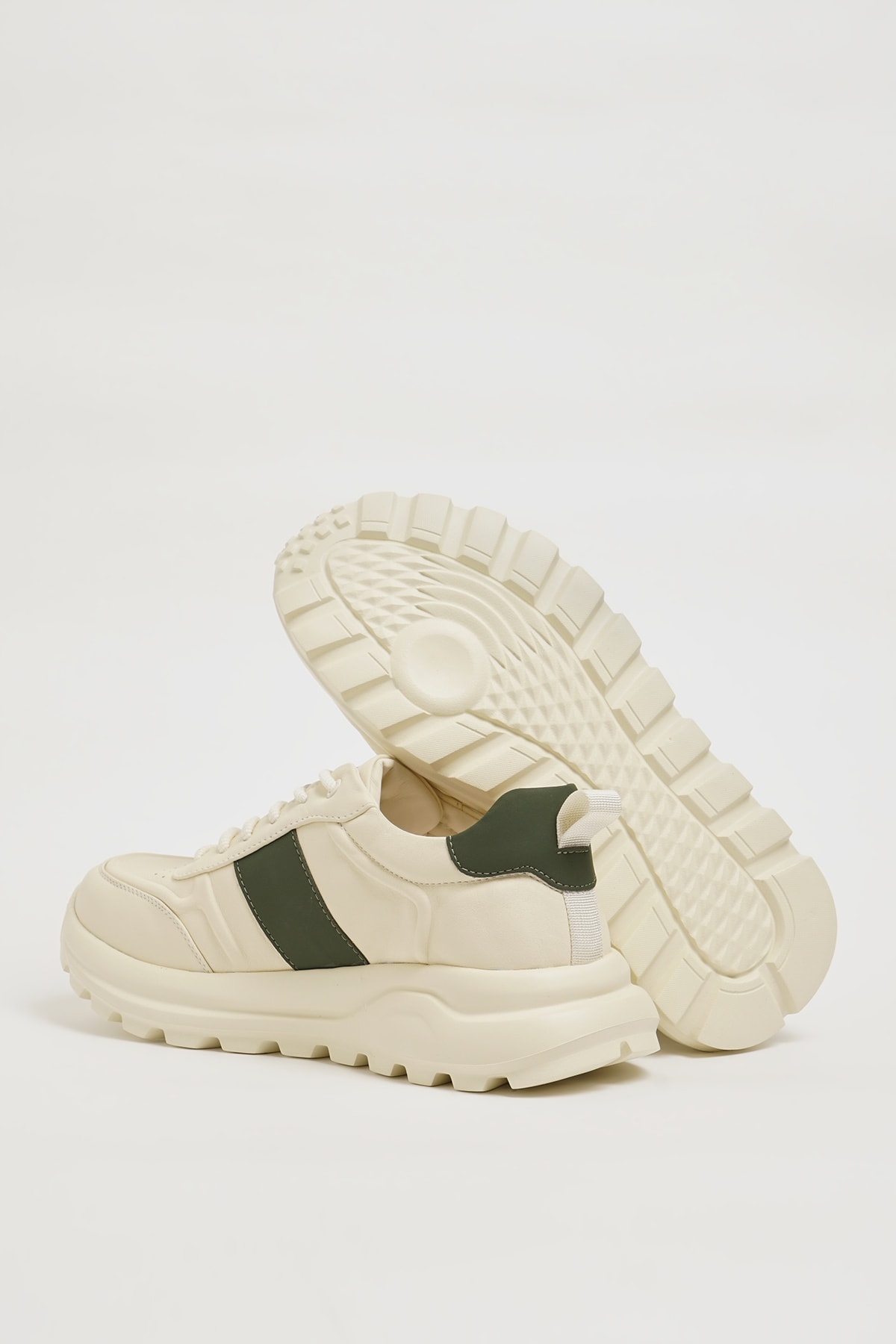 Milton Model İthal Taban Kombinasyonlu Deri Sneaker Ayakkabı