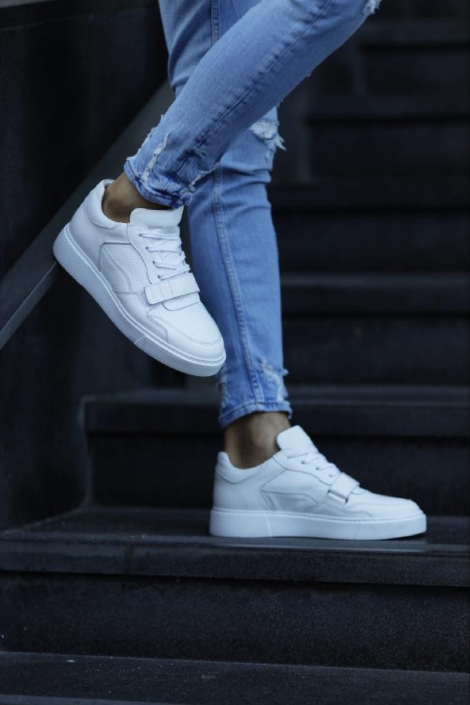 Eva Taban Cırt Detaylı Hakiki Deri Sneaker Ayakkabı