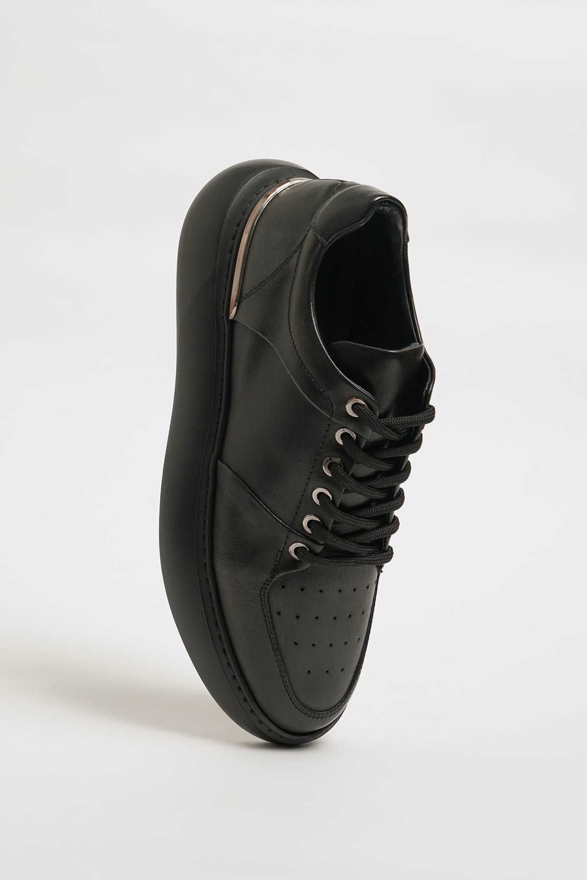 Gilbert Model Eva Taban Hakiki Deri Sneaker Ayakkabı - SİYAH