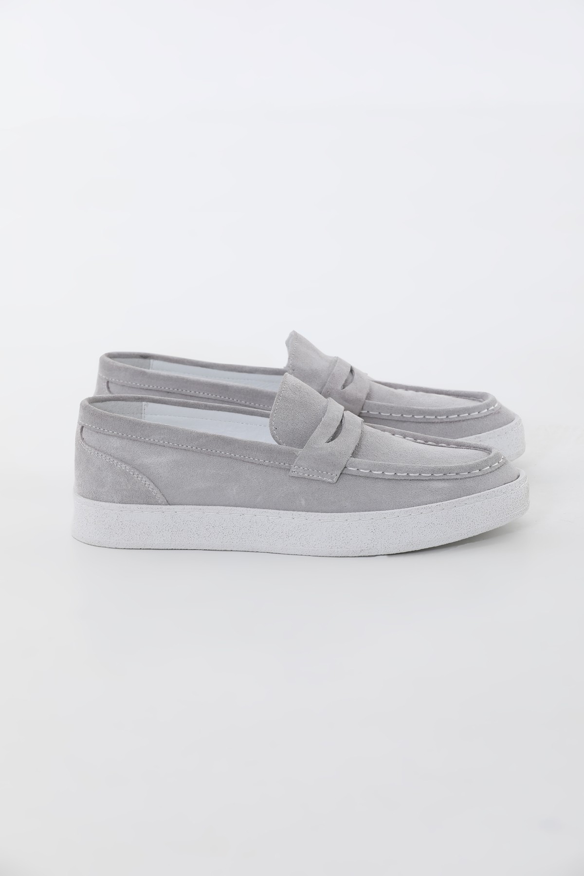 EVA SOLE GENUİNE SUEDE LEATHER CASUAL - Grey