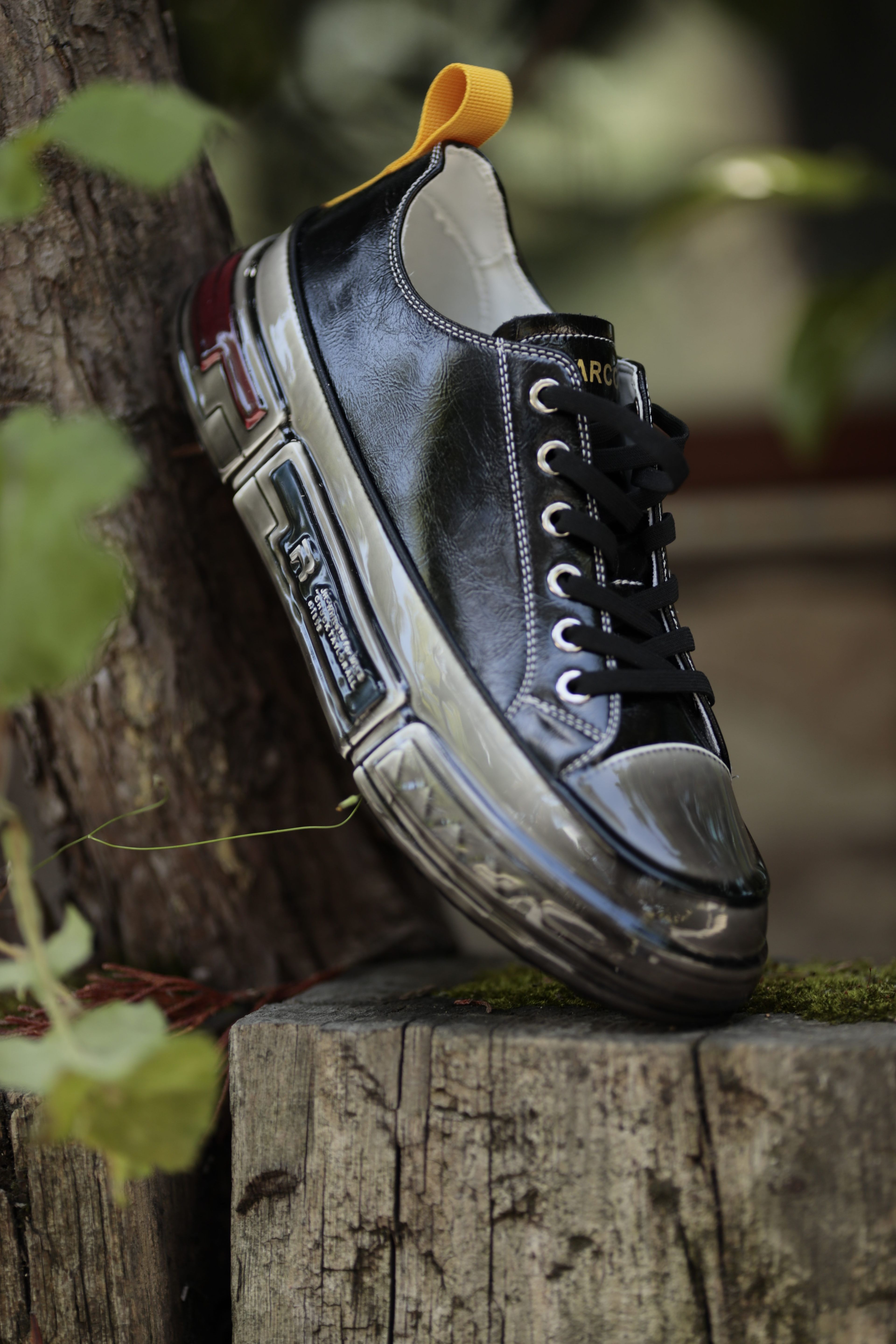 Hanry Model Hologram Deri Özel Jel Taban Sneaker Ayakkabı