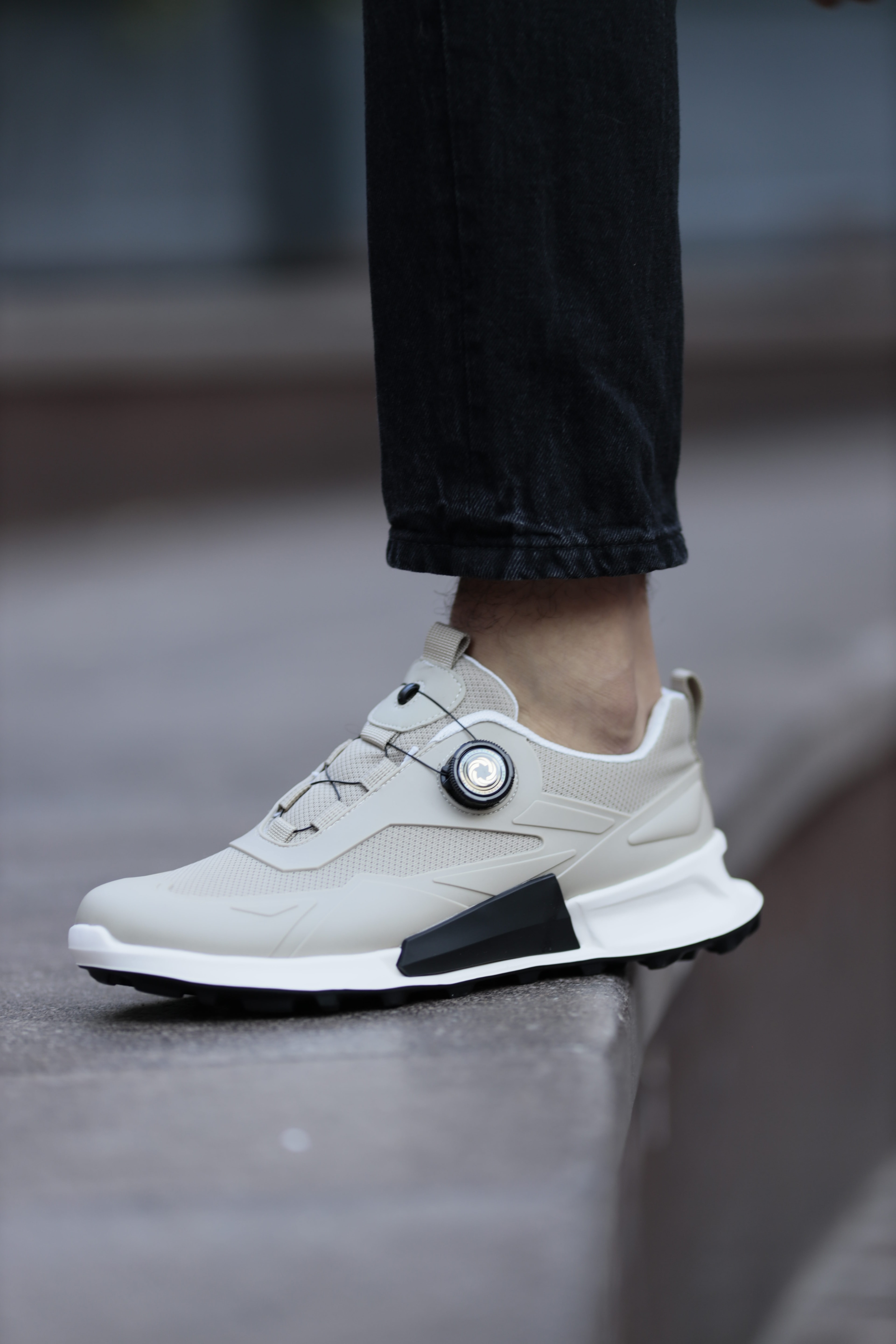 Travel Model Kombinasyonlu Deri İthal Sneaker Ayakkabı
