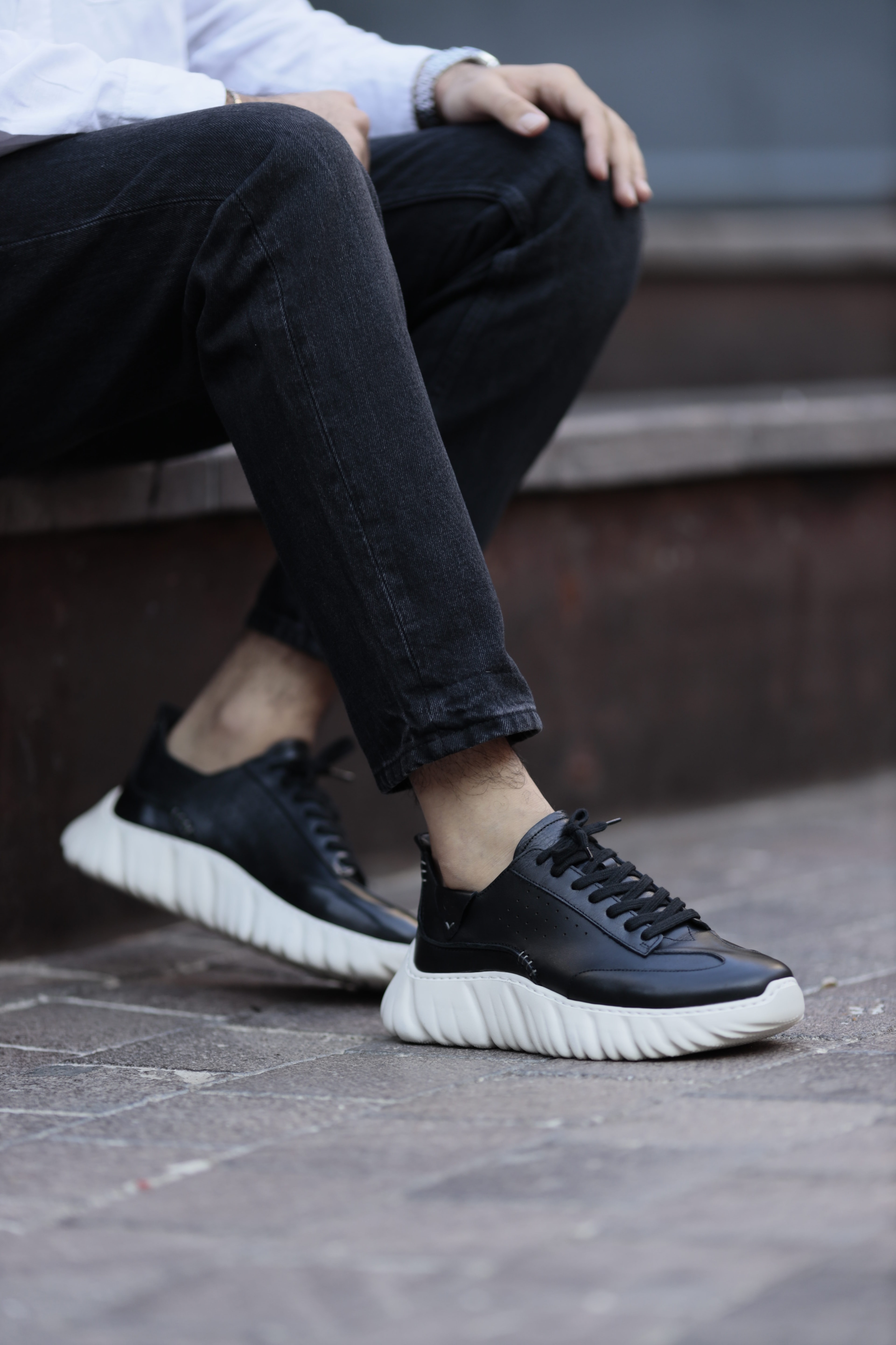 Jack Model Hakiki Natural Deri İthal Taban Sneaker Ayakkabı