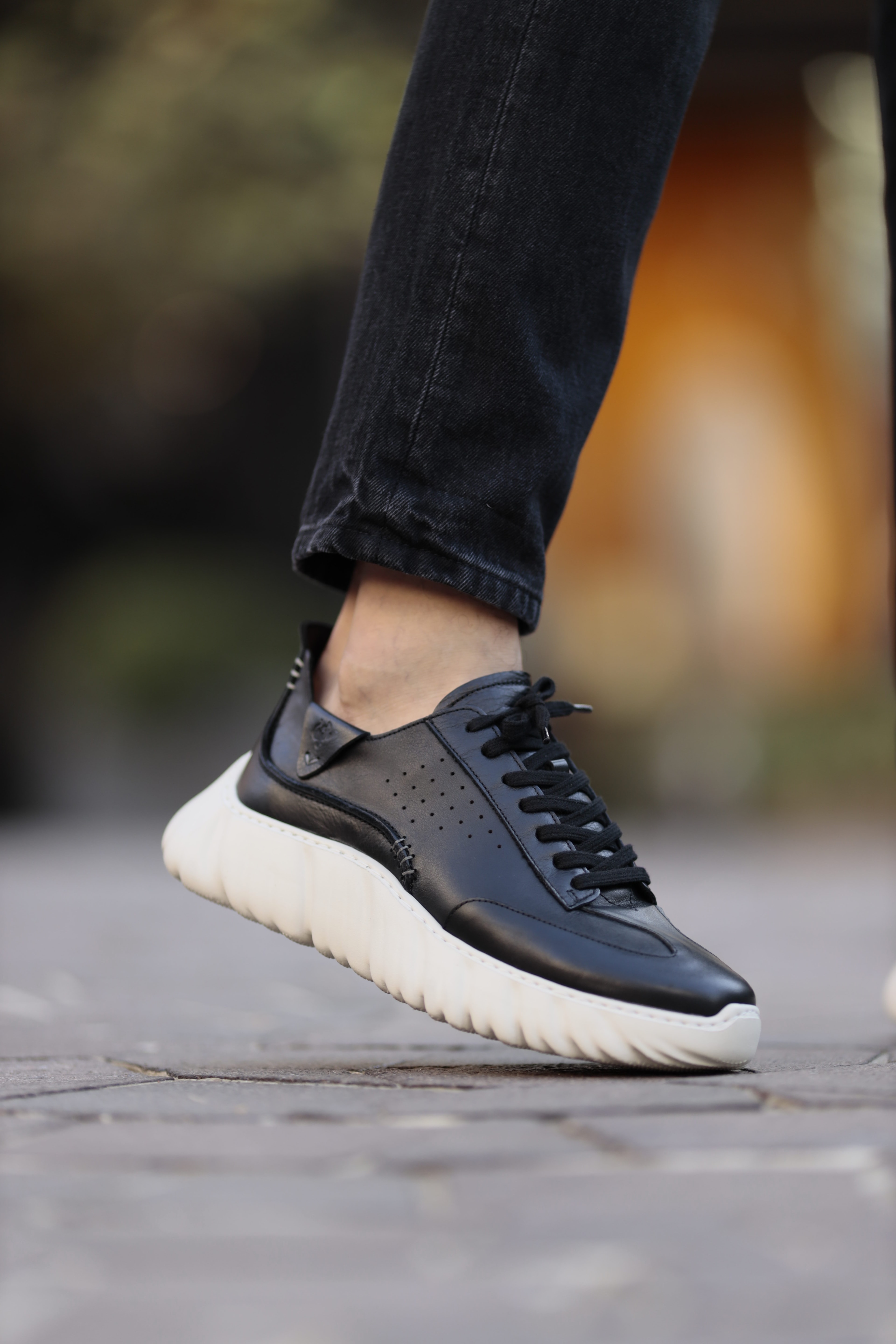 Jack Model Hakiki Natural Deri İthal Taban Sneaker Ayakkabı