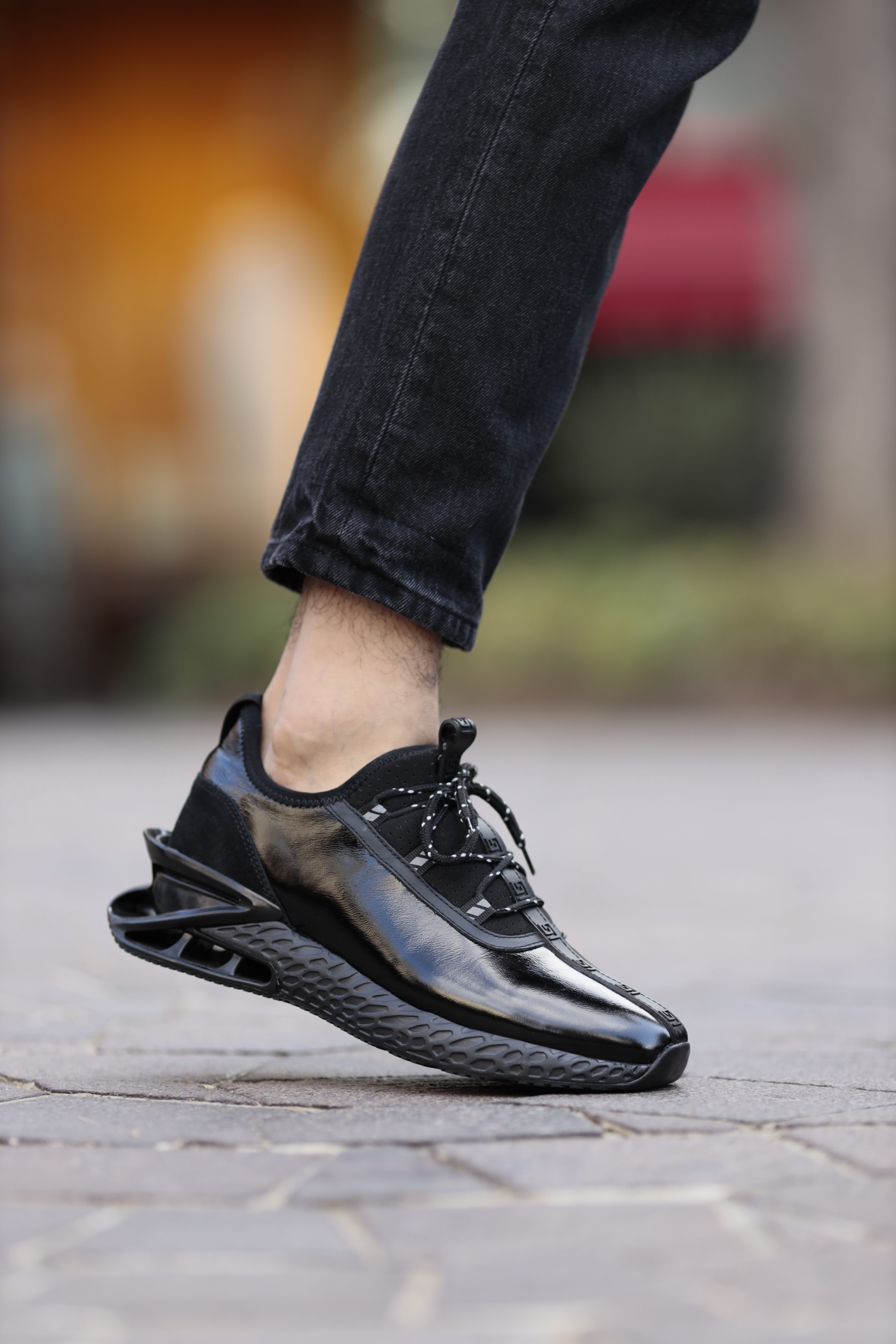 Magic Model Hakiki Rugan Deri İthal Taban Sneaker Ayakkabı